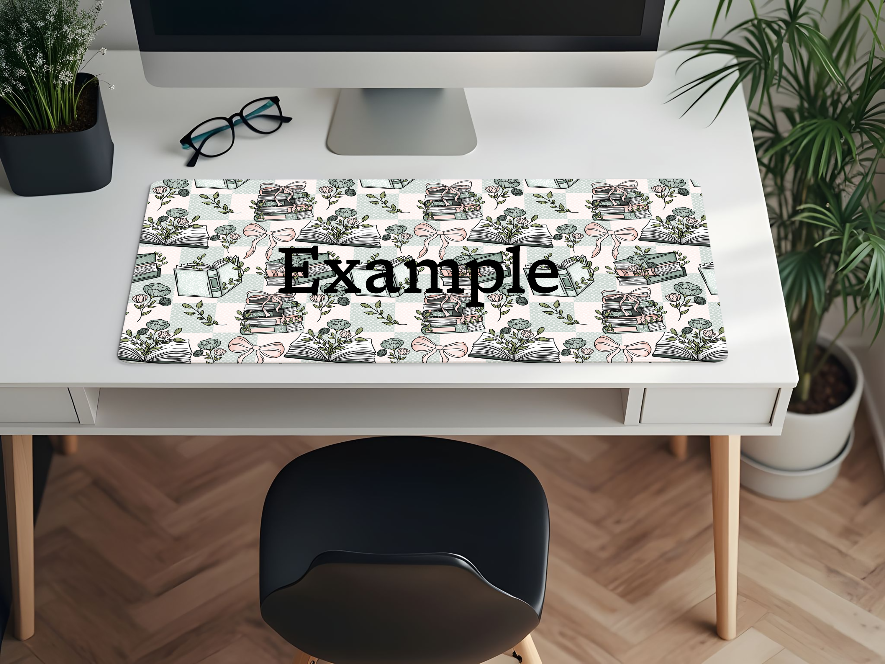 Bows and books Desk Mat - PRE ORDER