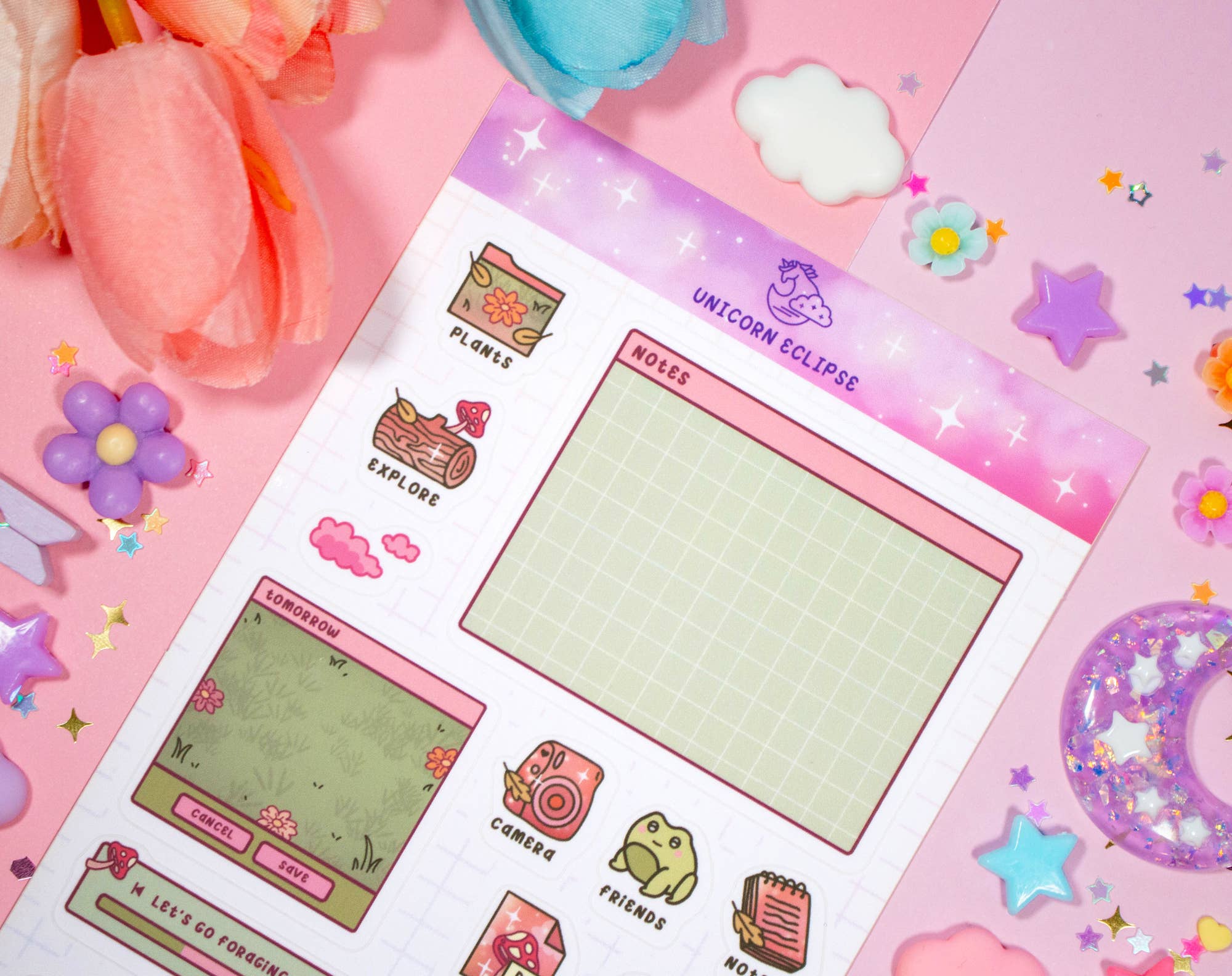 Mushroom Cottagecore Sticker Sheet