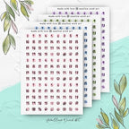 Sticker Sheet - Functional Date Dot Journal Stickers