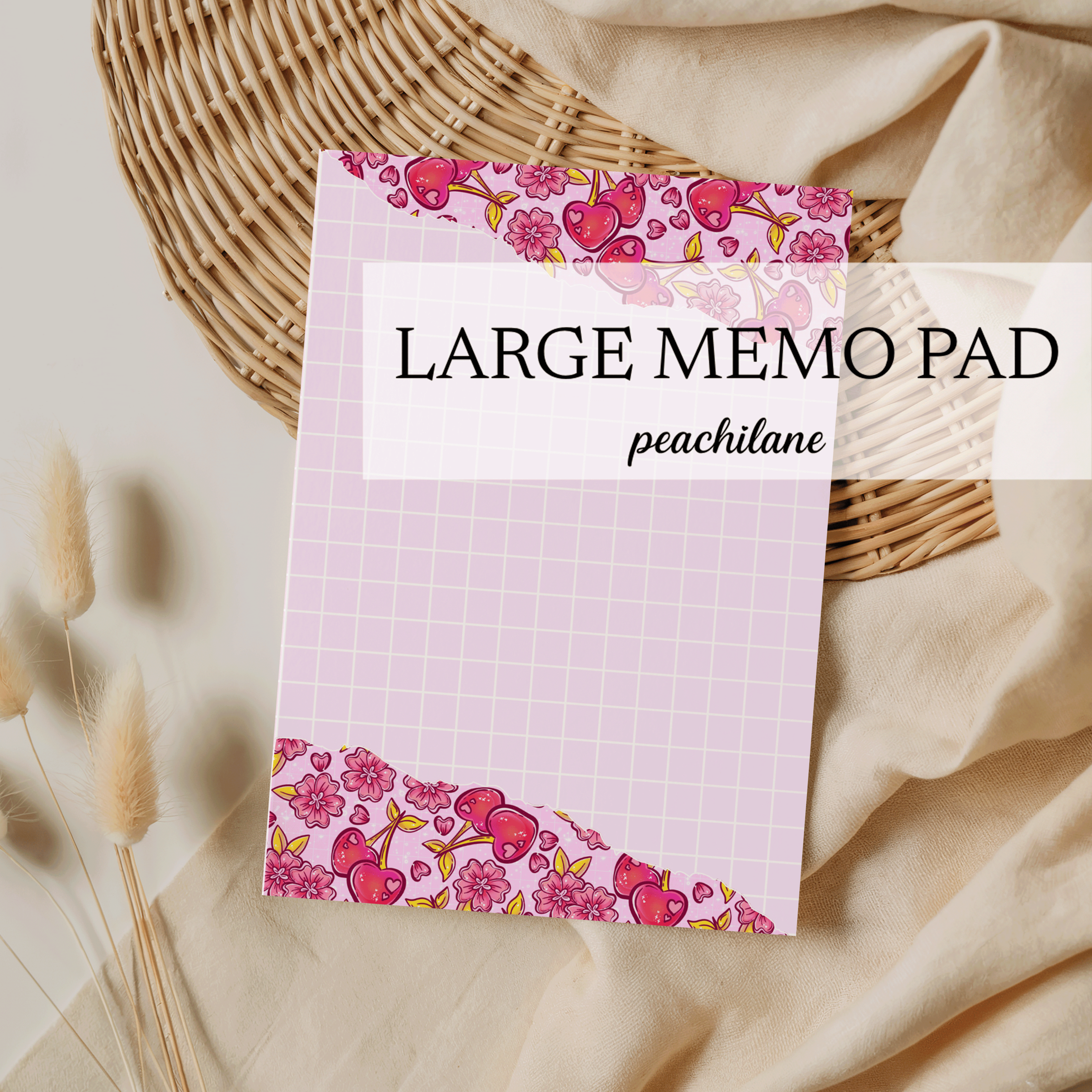 Cherry Blossom Large Memo Pad