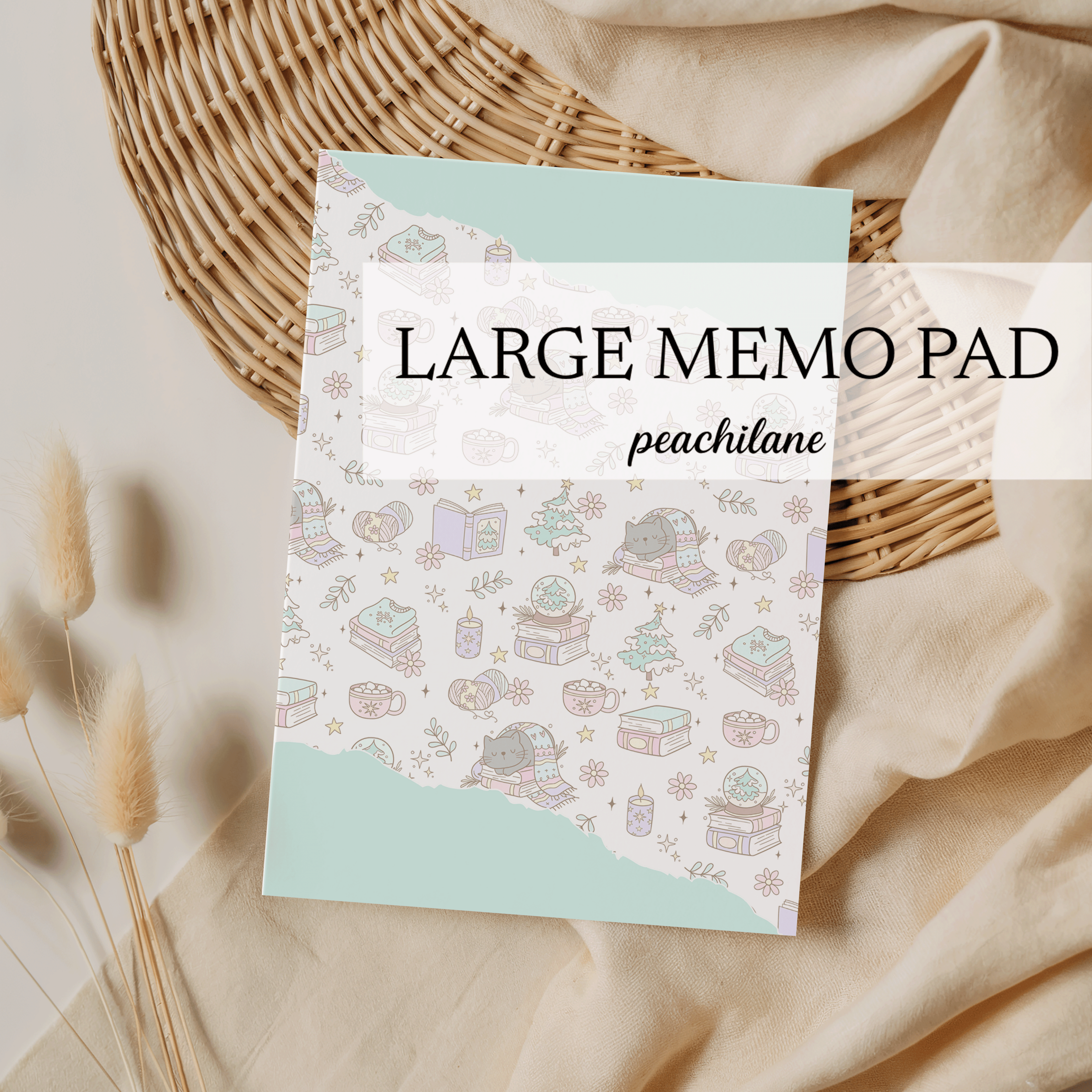 Cozy Christmas Large Memo Pad