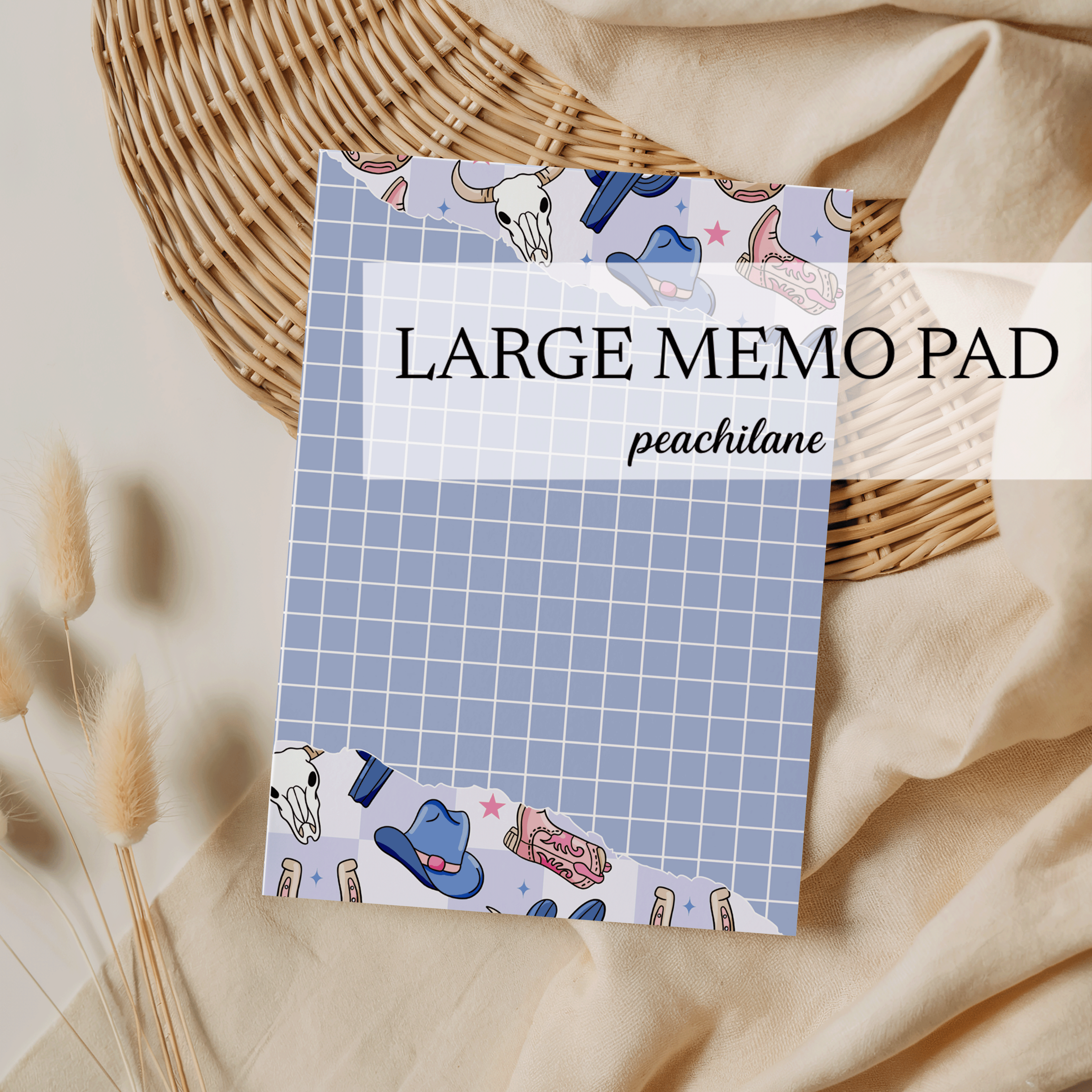 Coastal Cowgirl Large Memo Pad
