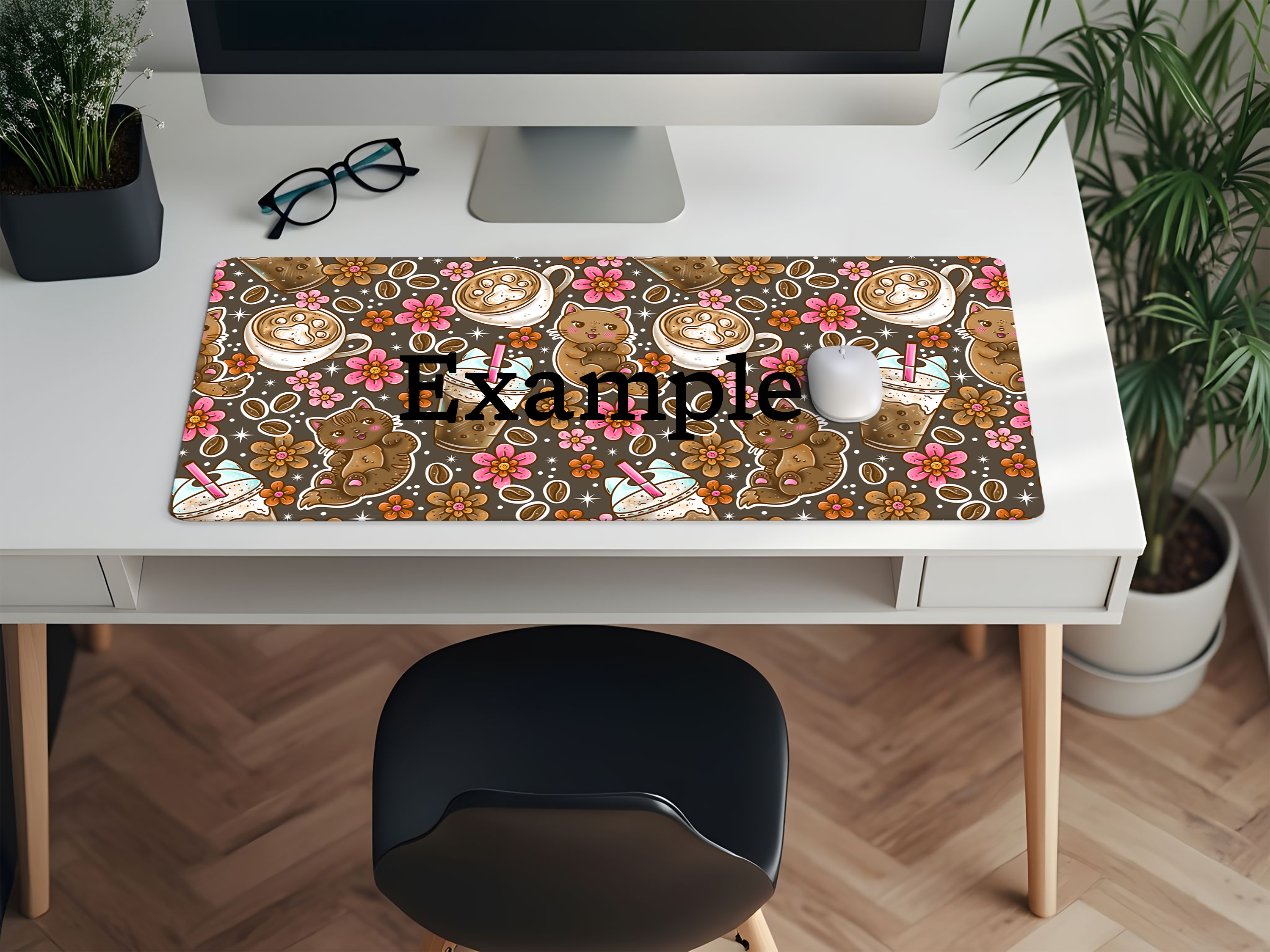 Coffee Cat Desk Mat - PRE ORDER