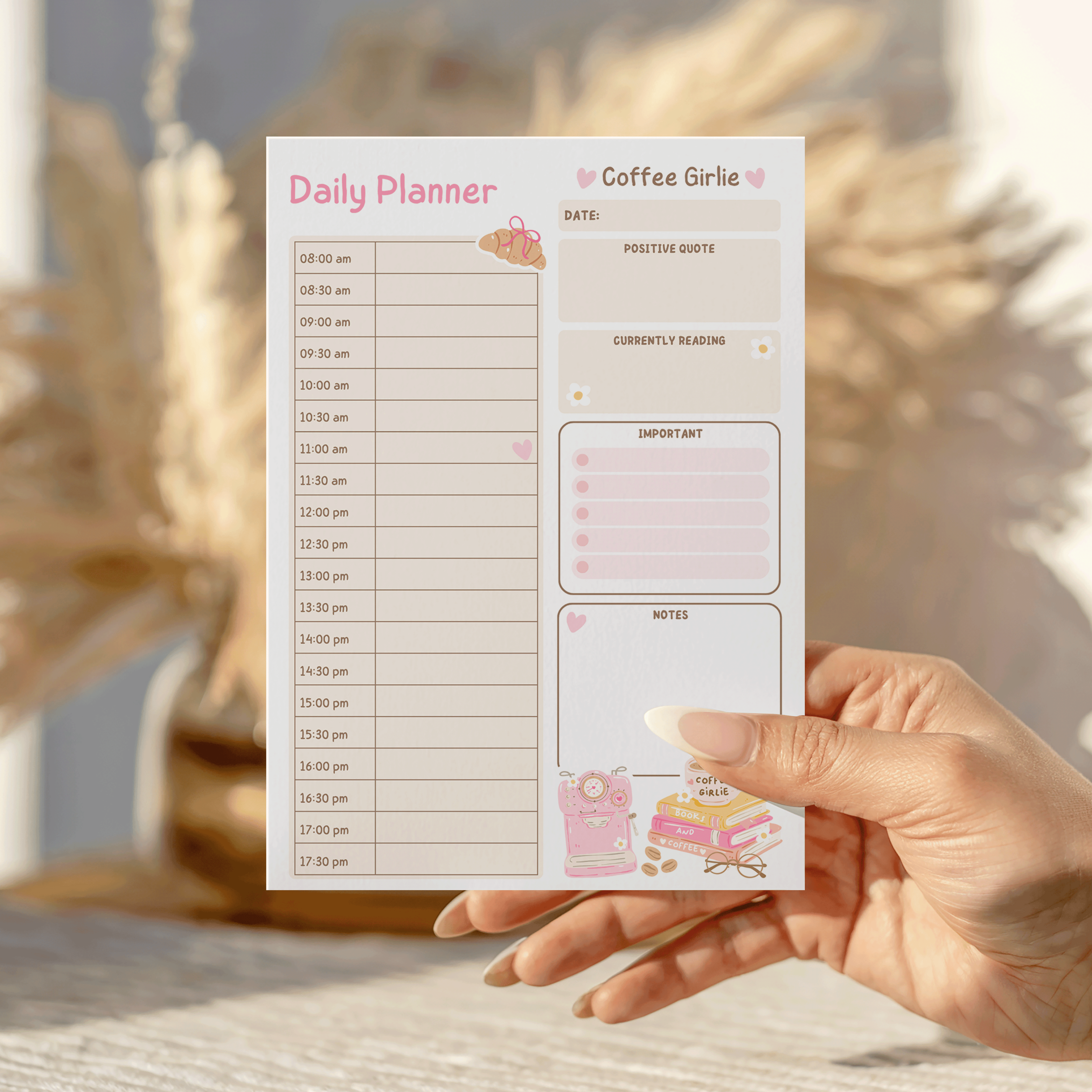 Coffee Girlie Daily Notepad