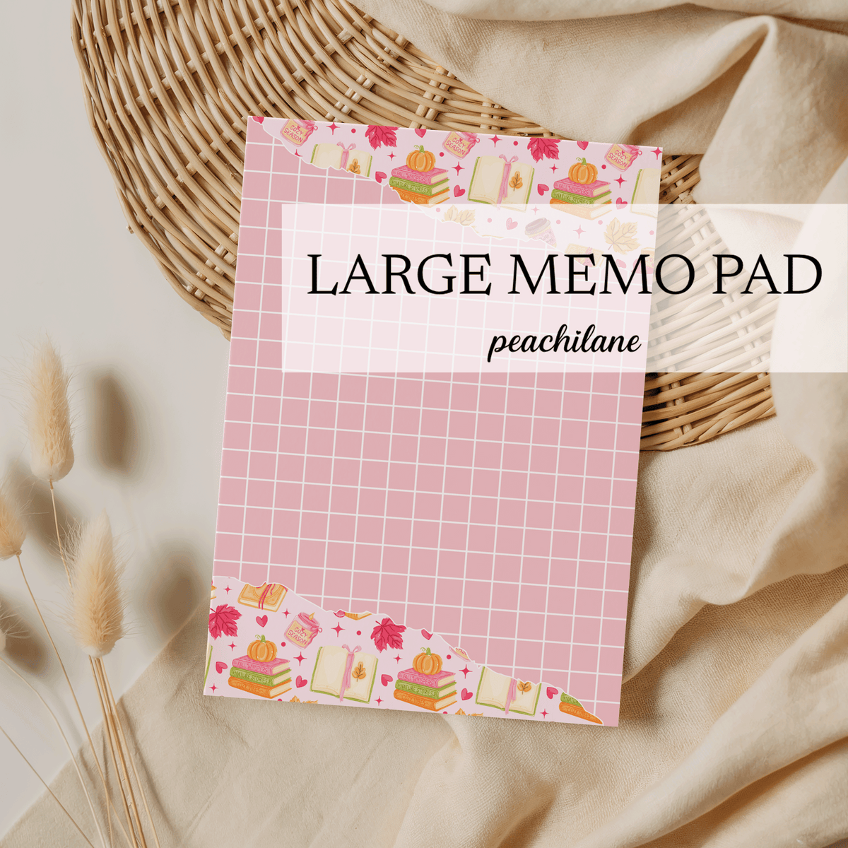 Cozy Season Pink Large Memo Pad
