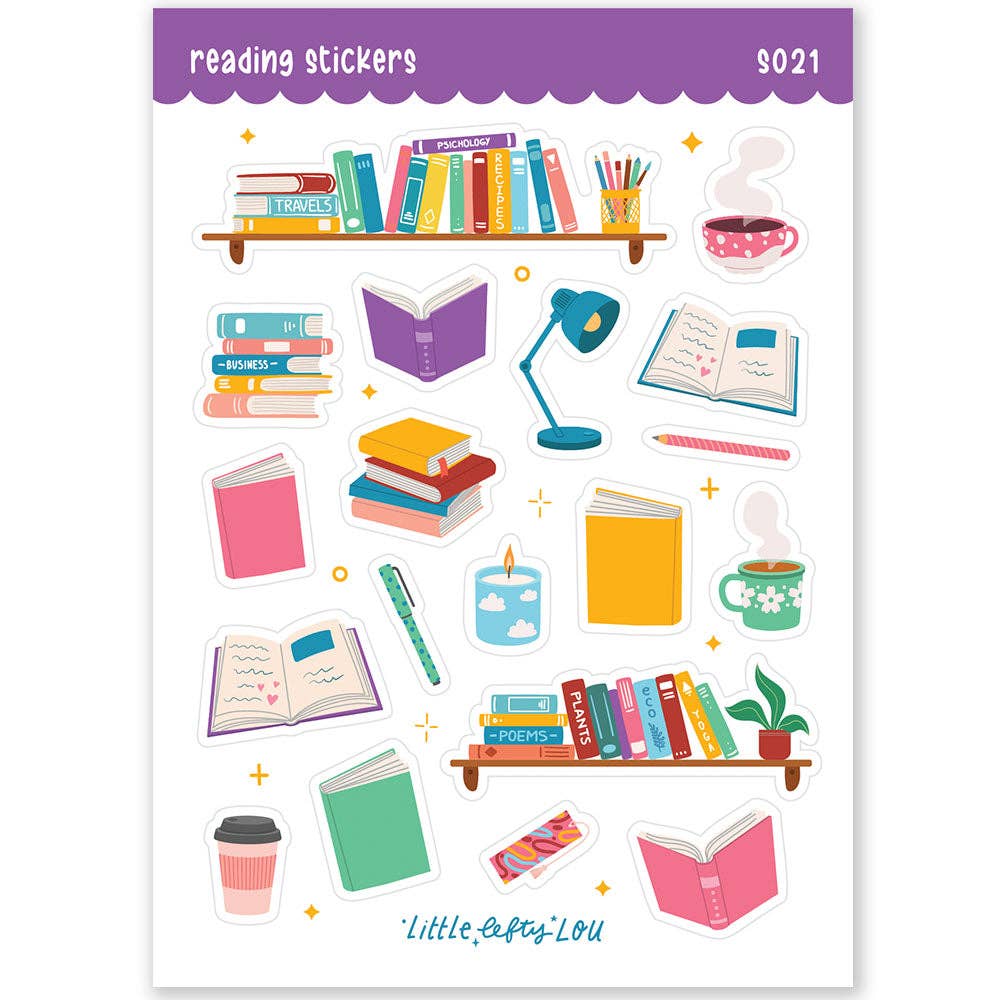Reading Matte Waterproof Stickers
