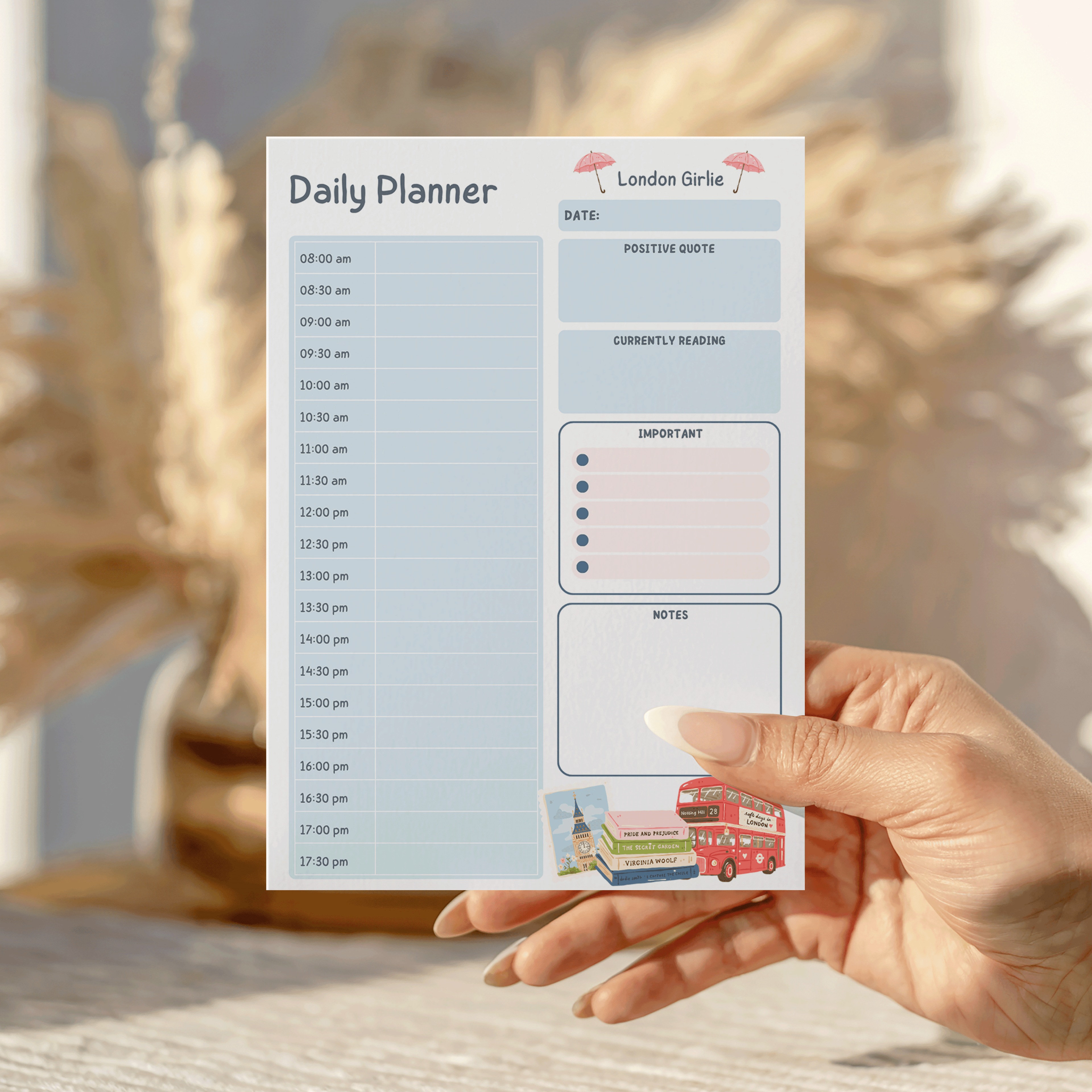 London Girlie Daily Notepad