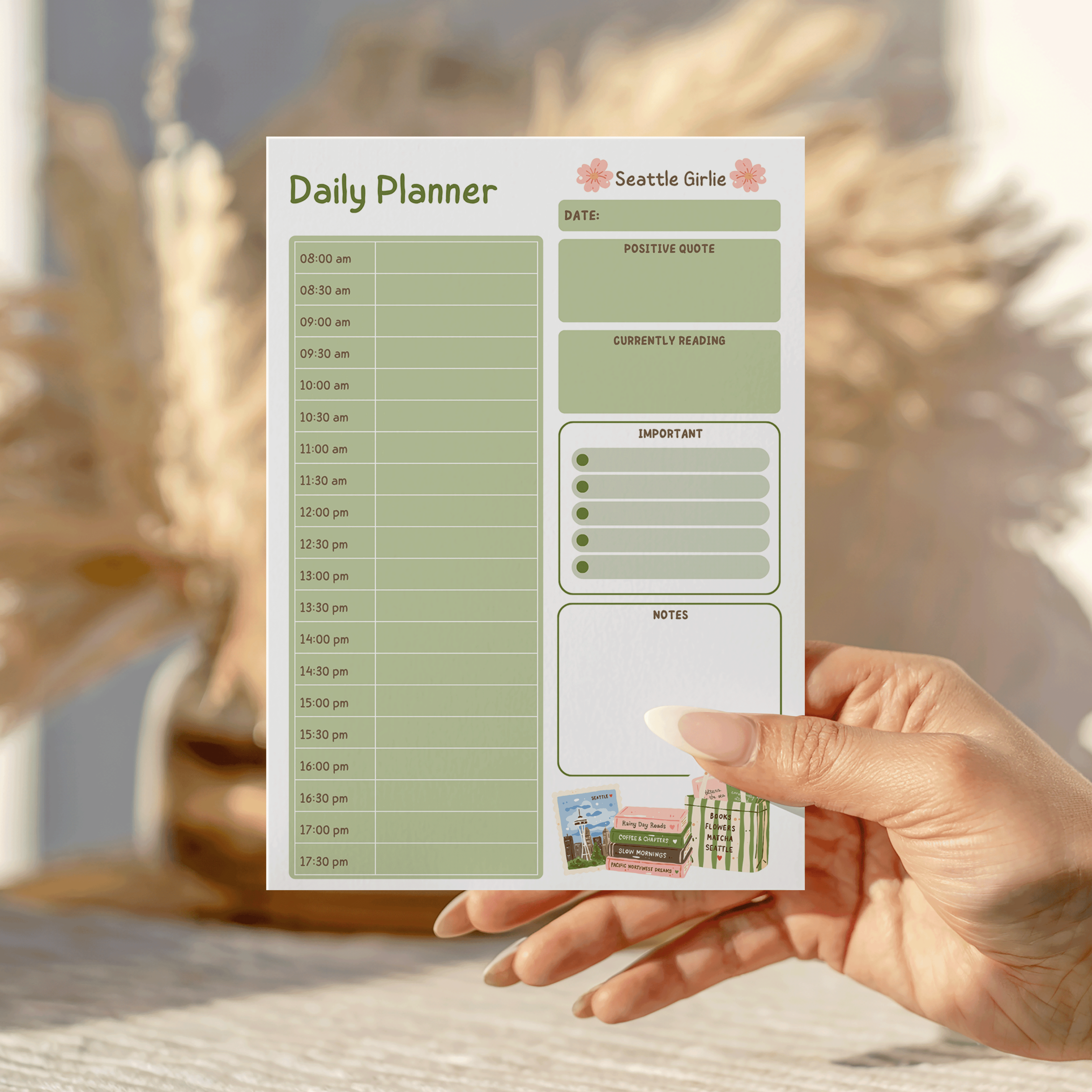 Seattle Girlie Daily Notepad