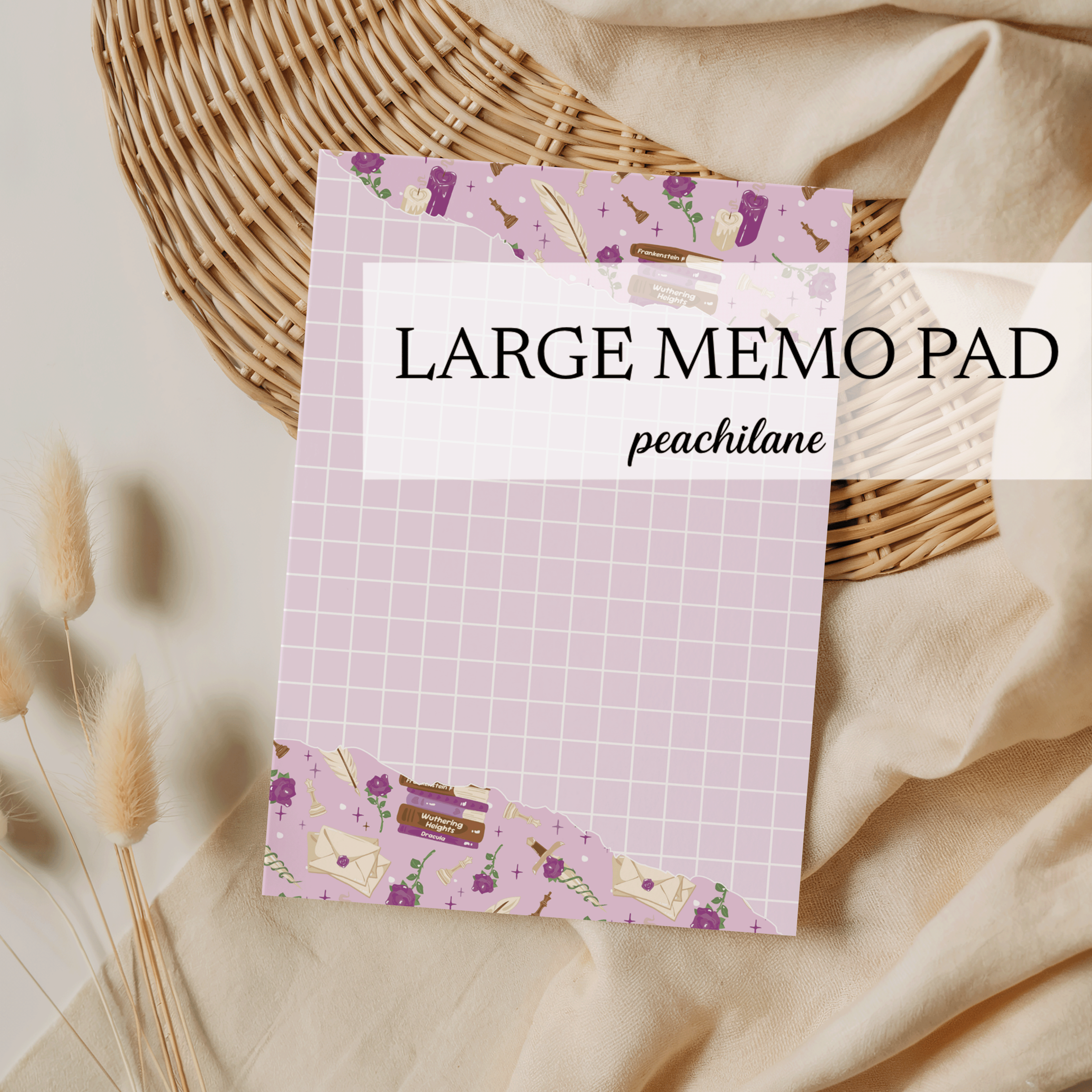Dark Academia Large Memo Pad