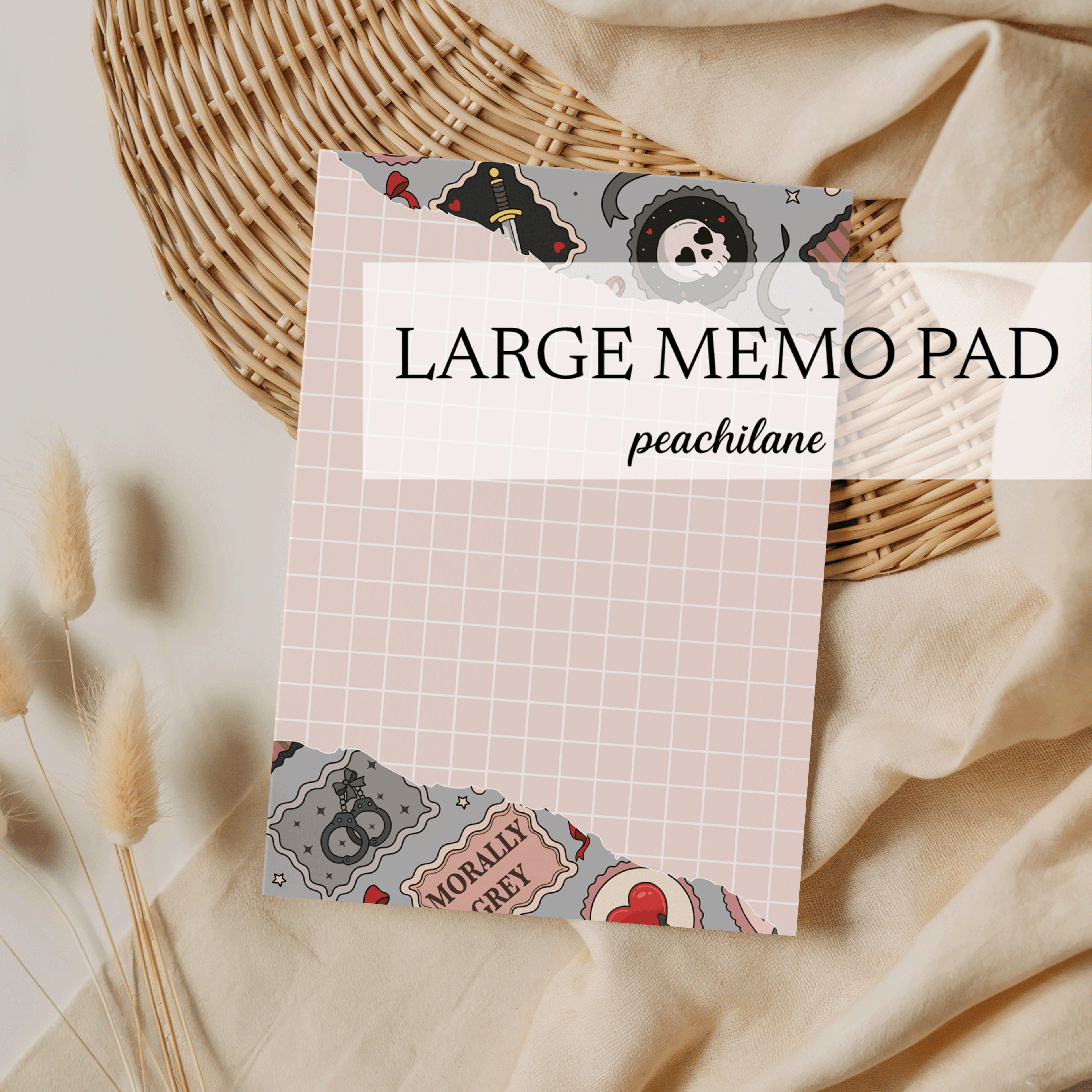 Dark Romance Large Memo Pad