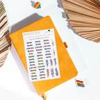 Sticker Sheet - Functional Day of the Week Script Stickers