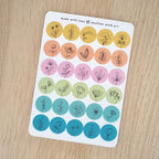 Sticker Sheet - Mini Round Dot Bullet Journal Stickers