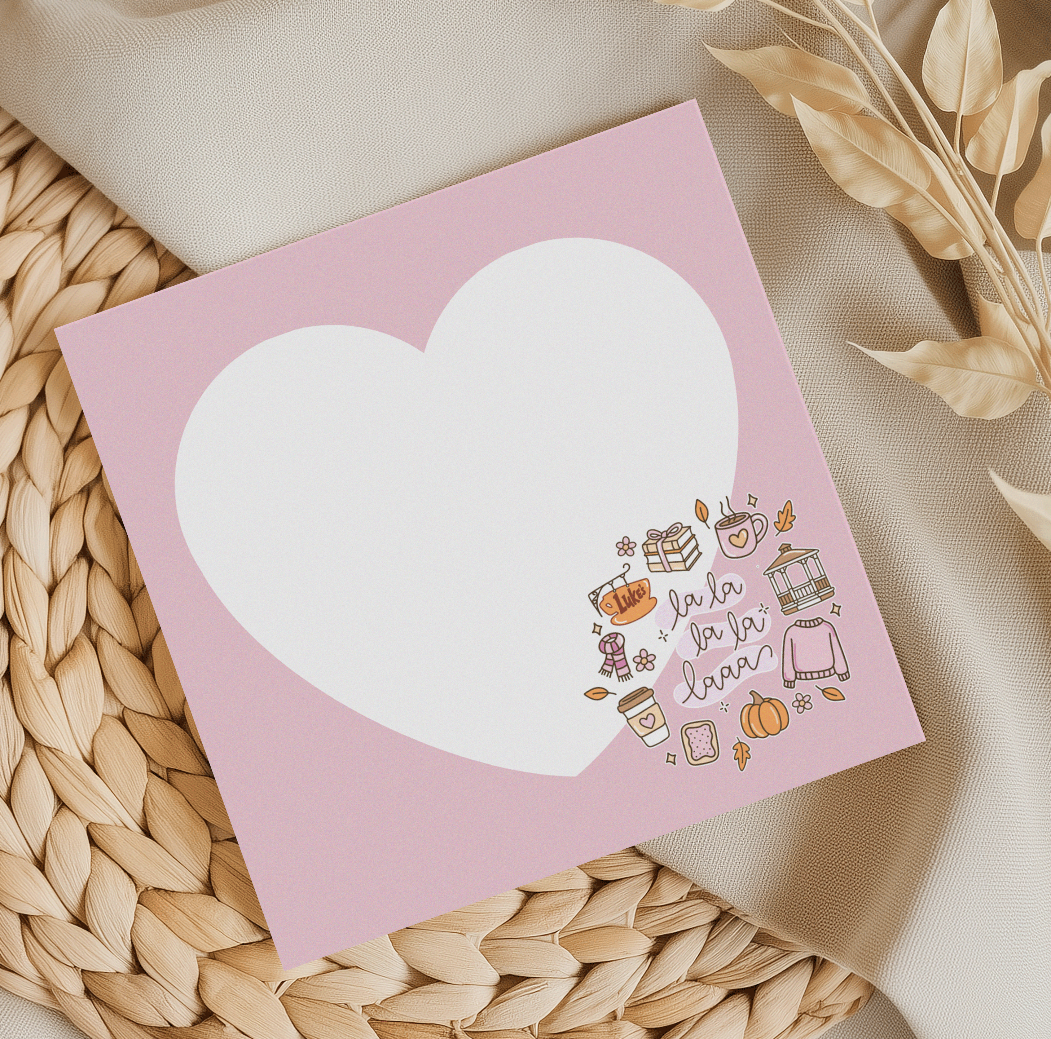 La la la la Dusty Pink Memo Pad
