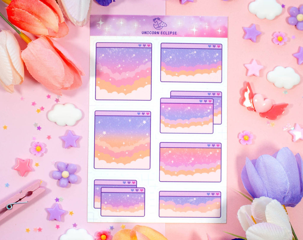 Computer Popups 2 Sticker Sheet