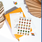 Sticker Sheet - Grocery Shopping Baskets