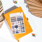 Sticker Sheet - Flag Dot Square Heart Floral