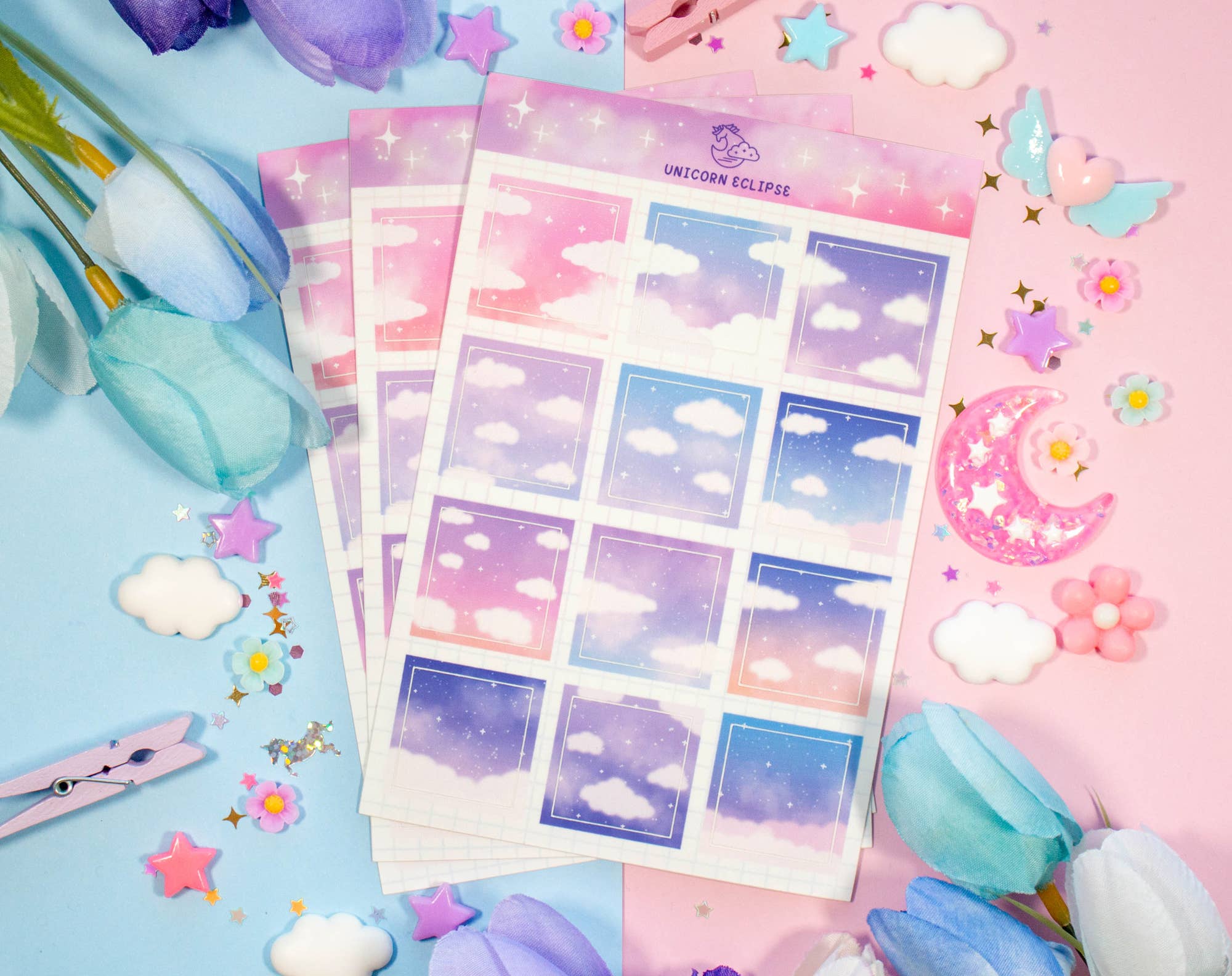 Cloudy Skies Sticker Sheet