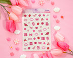 Love Story Clear Deco Sticker Sheet