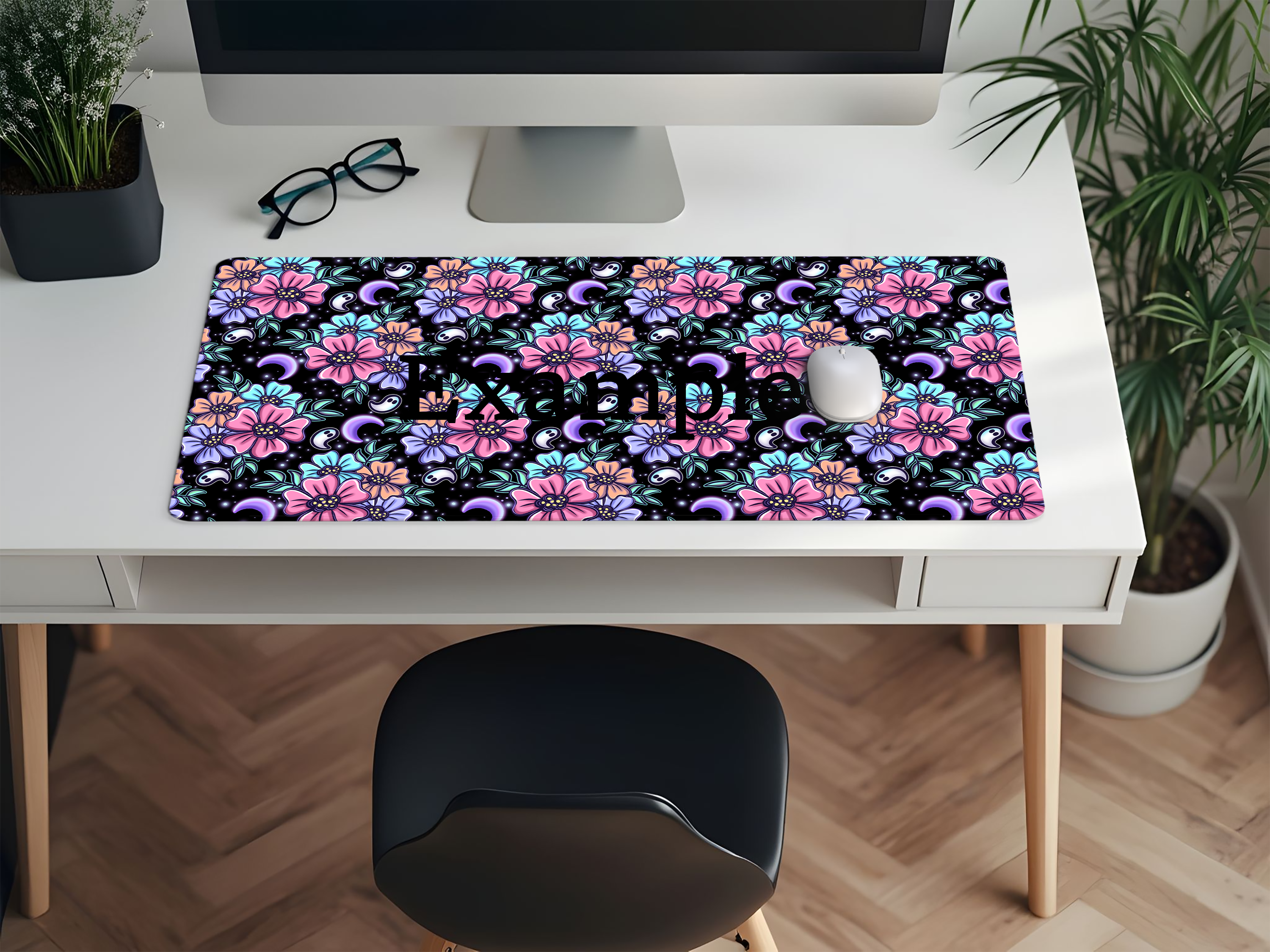 Floral Night Desk Mat - PRE ORDER