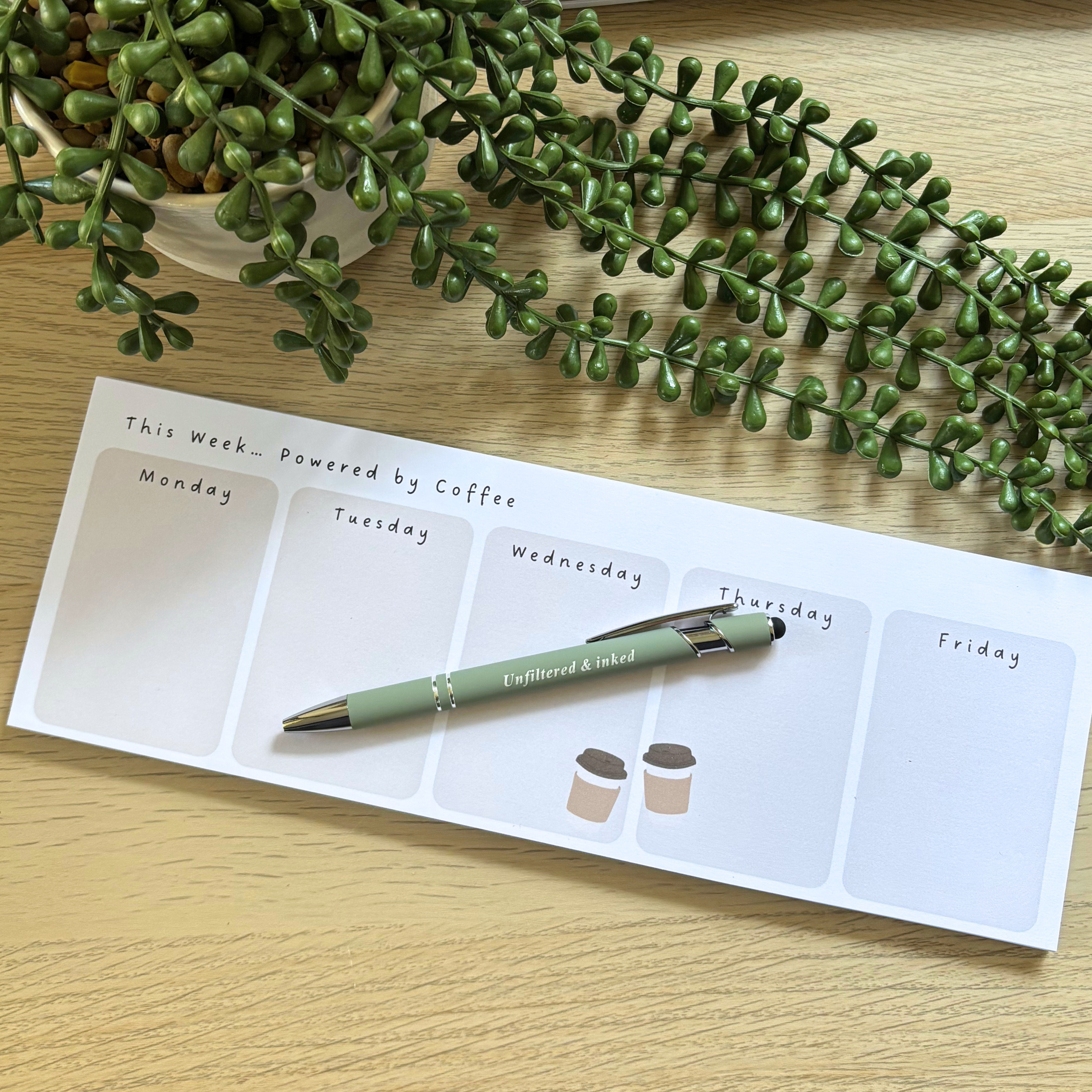 This week... Powered by Coffee Notepad