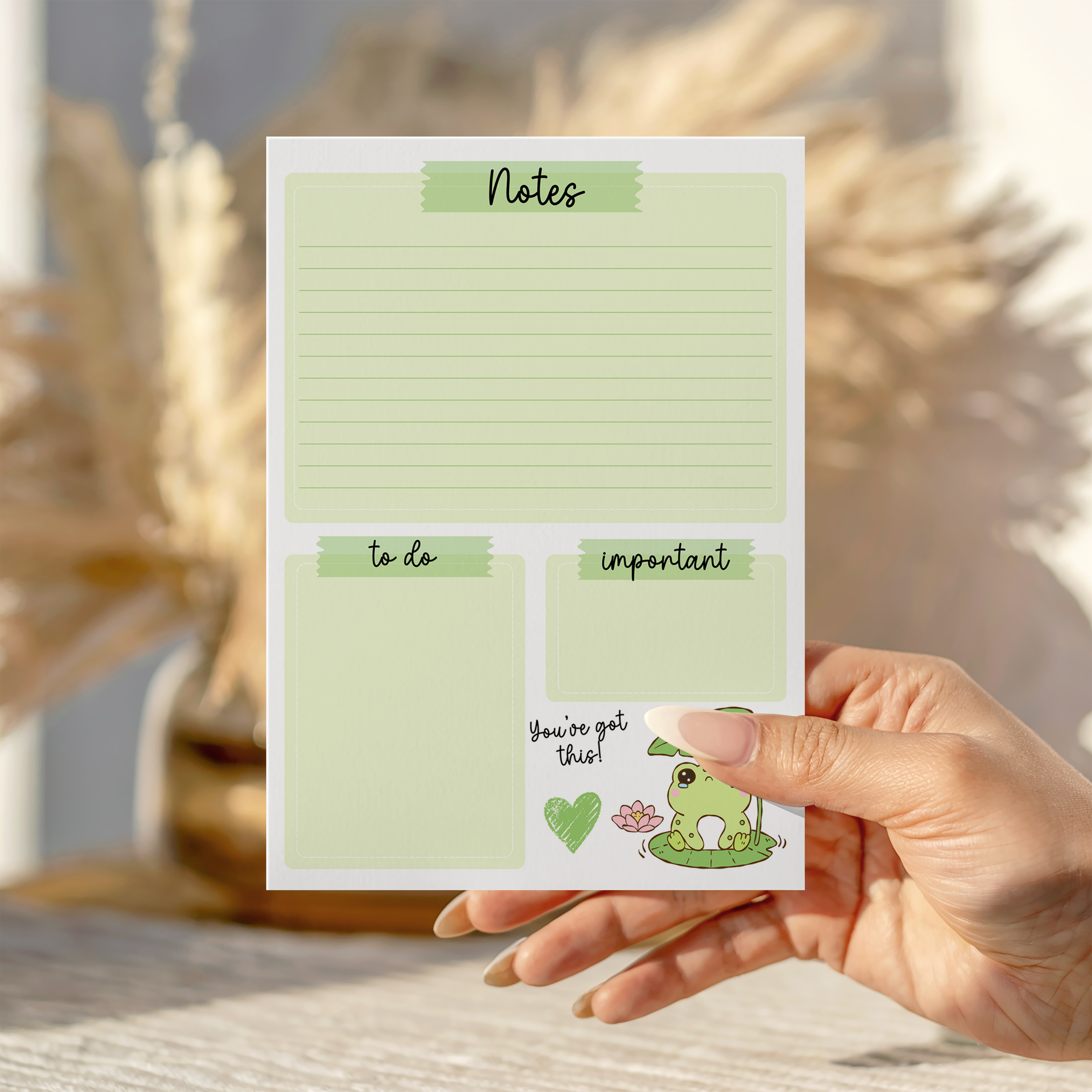 You've got this Froggy To do list Notepad