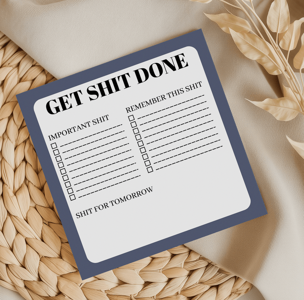 Get shit done memo pad