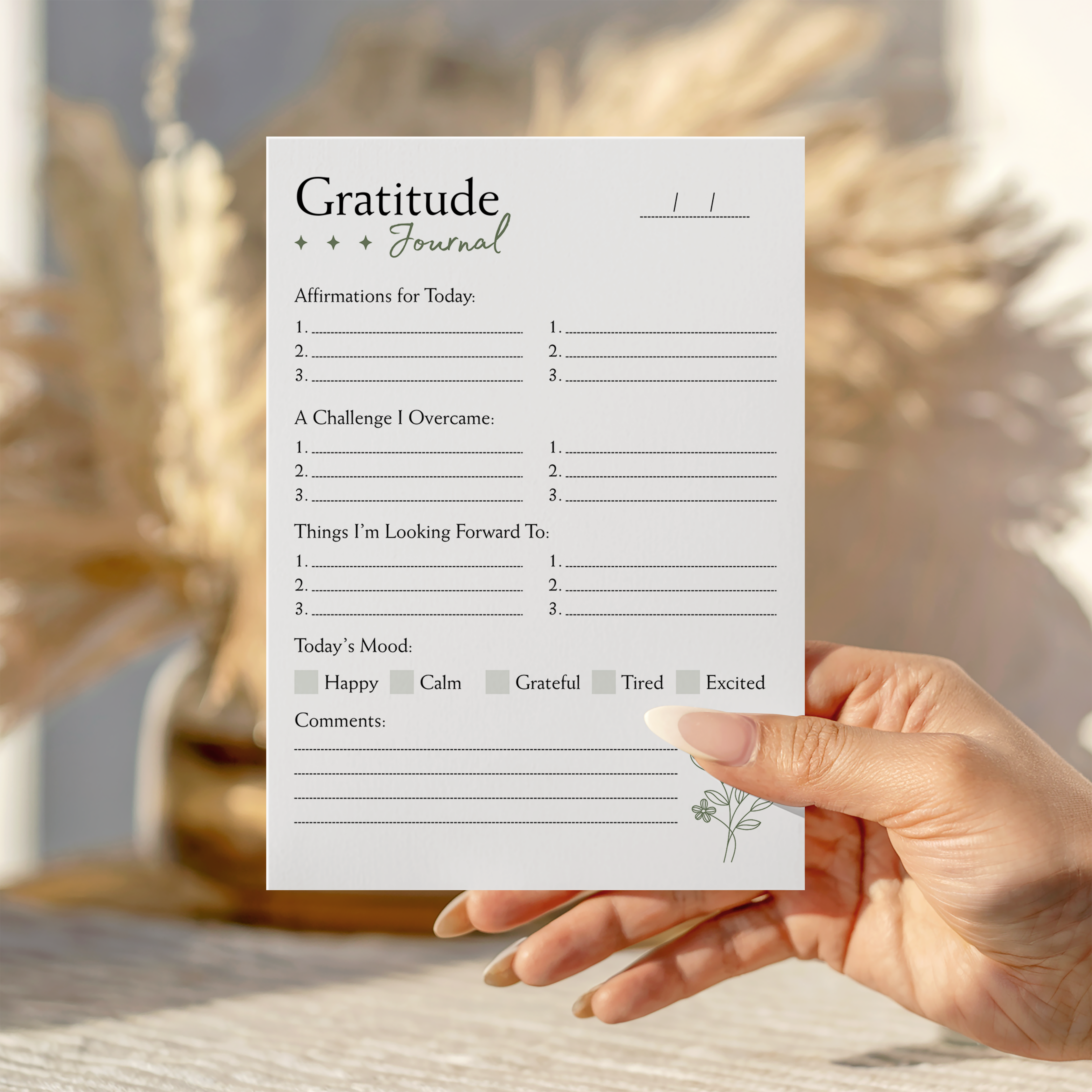 Gratitude Journal Notepad