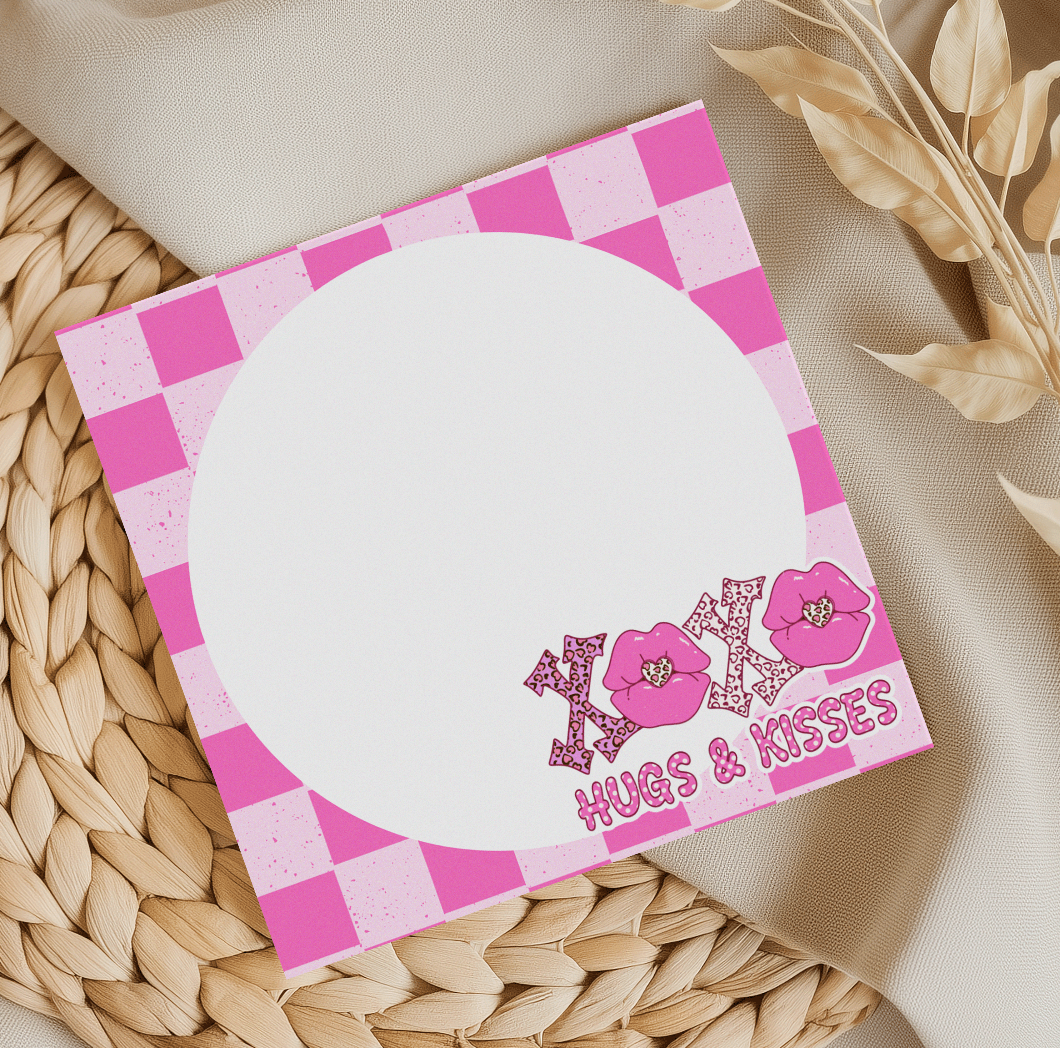 Hugs and Kisses Memo Pad