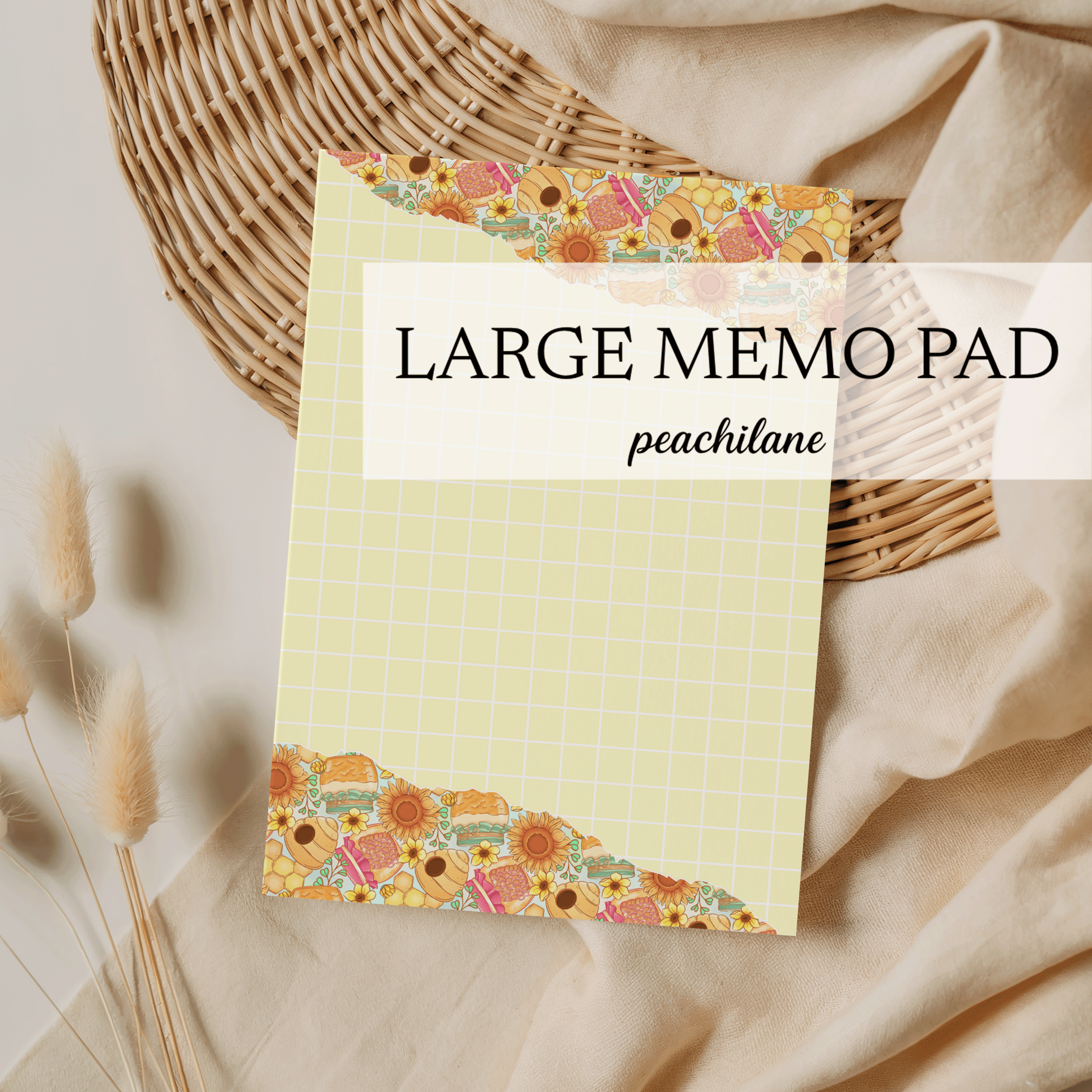Honey Large Memo Pad