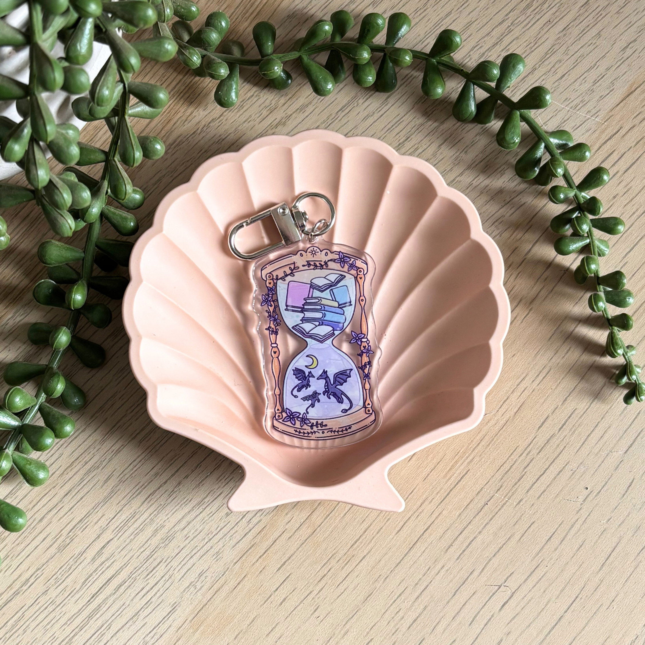 Fantasy Hourglass Keyring