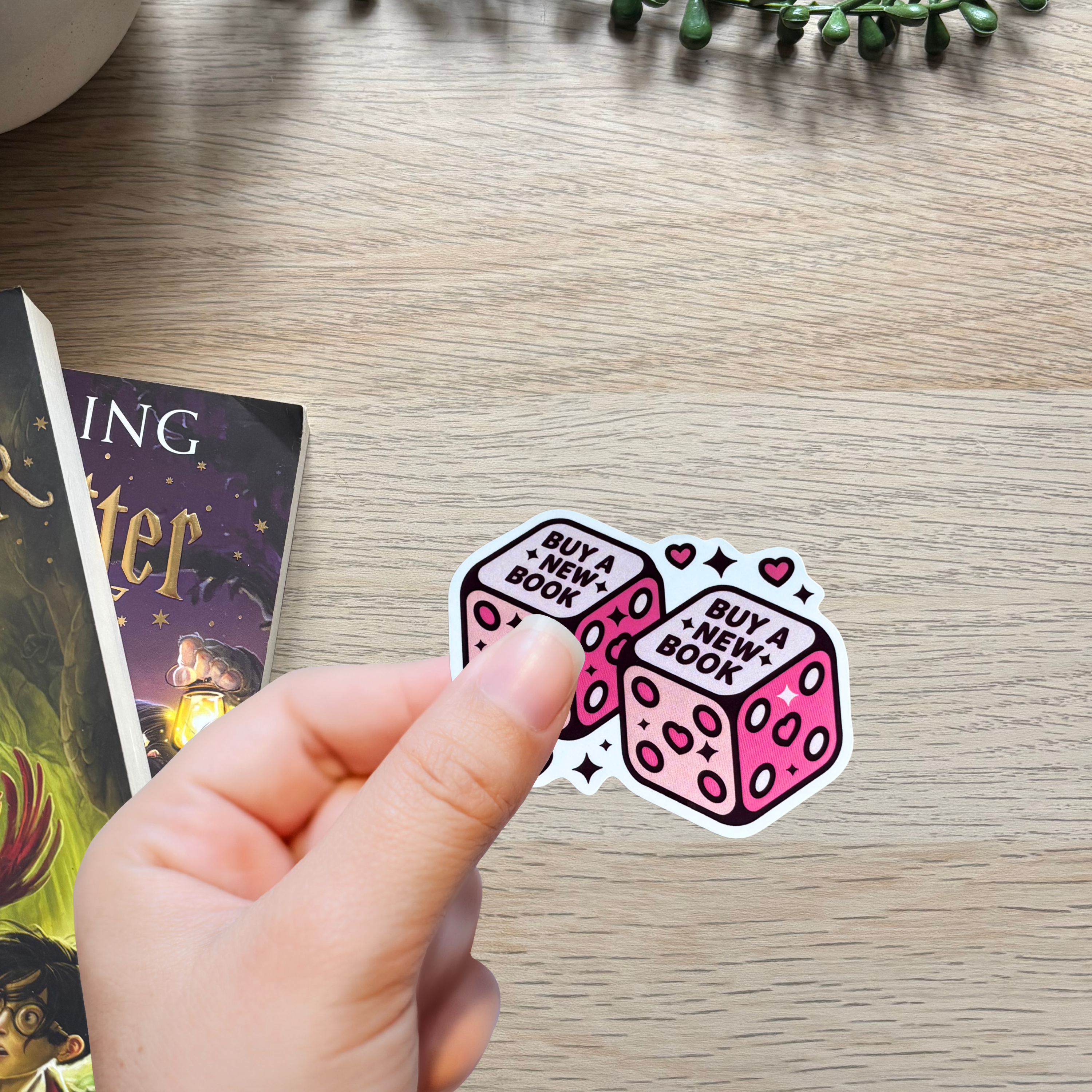 Book Dice Sticker
