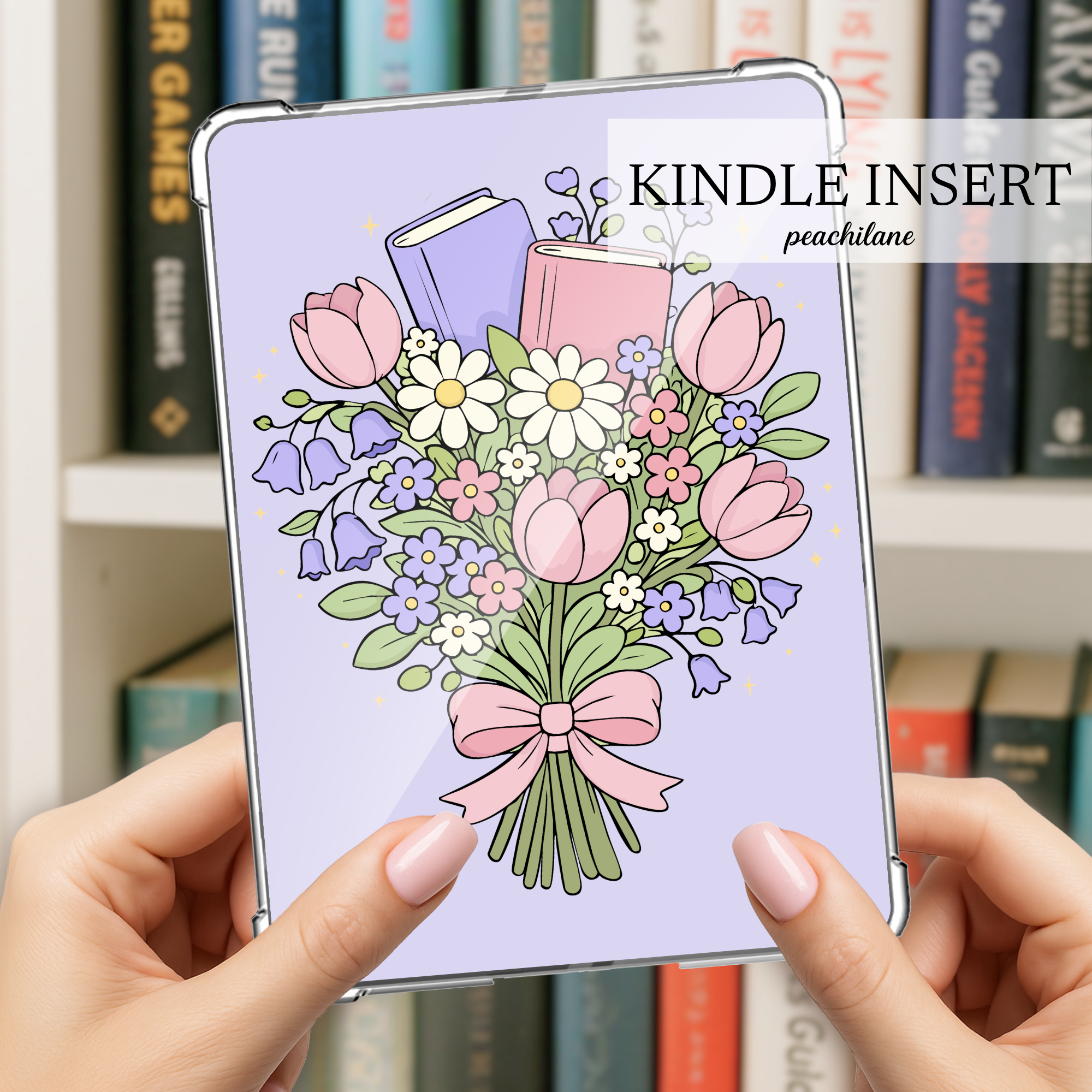 Book Bouquet Lavender Insert