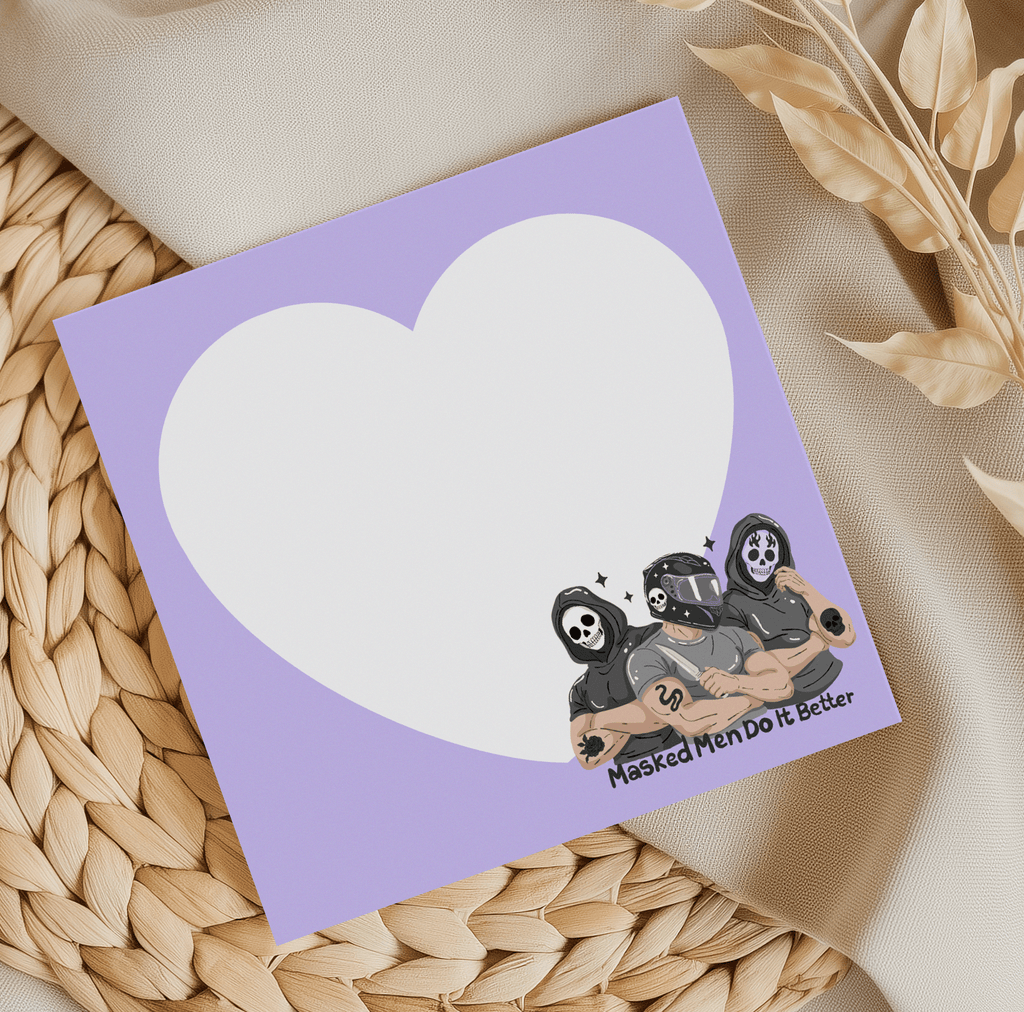 Masked Men Memo Pad (Variety)