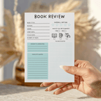 Grid Book Review Notepad