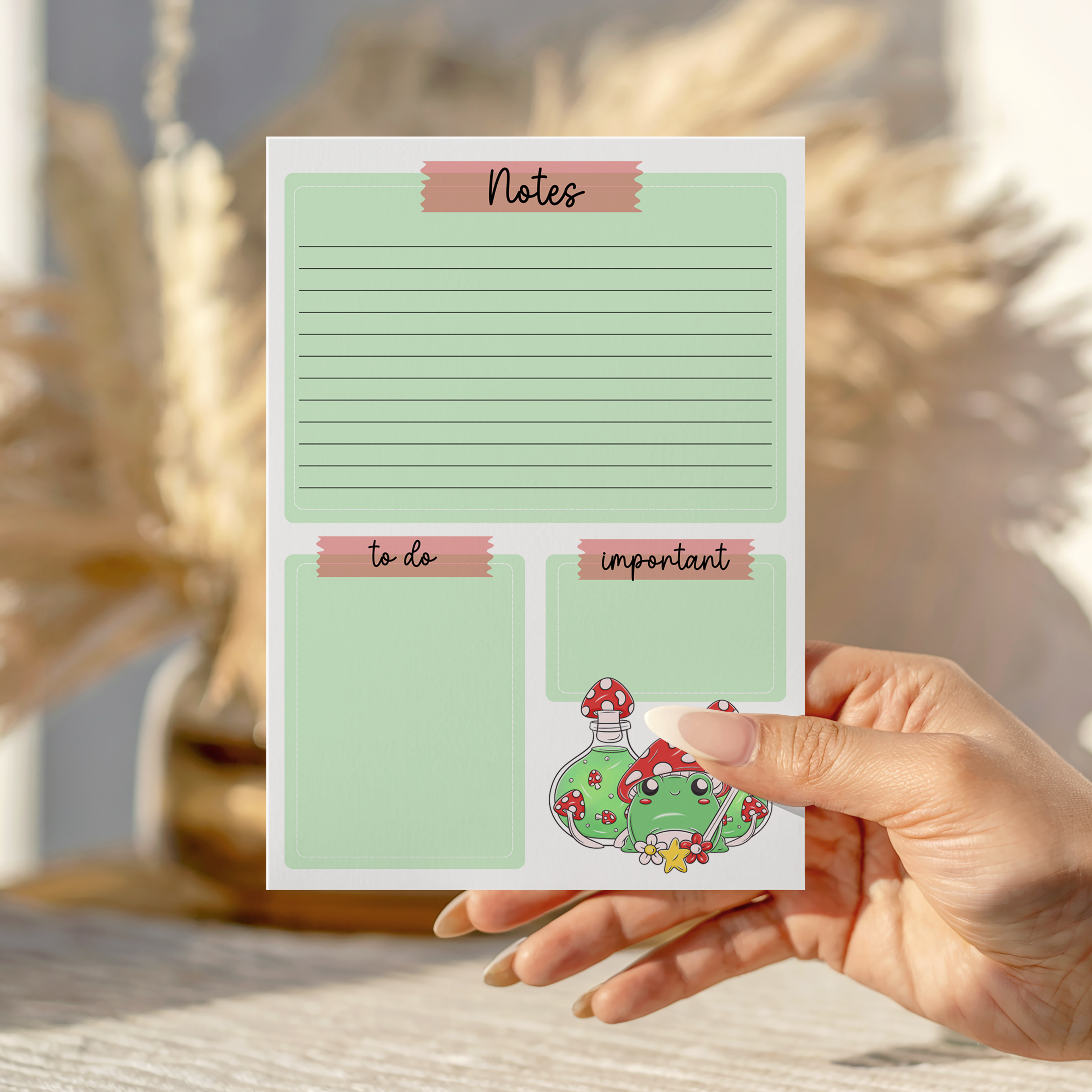 Mushy Frog To do list Notepad
