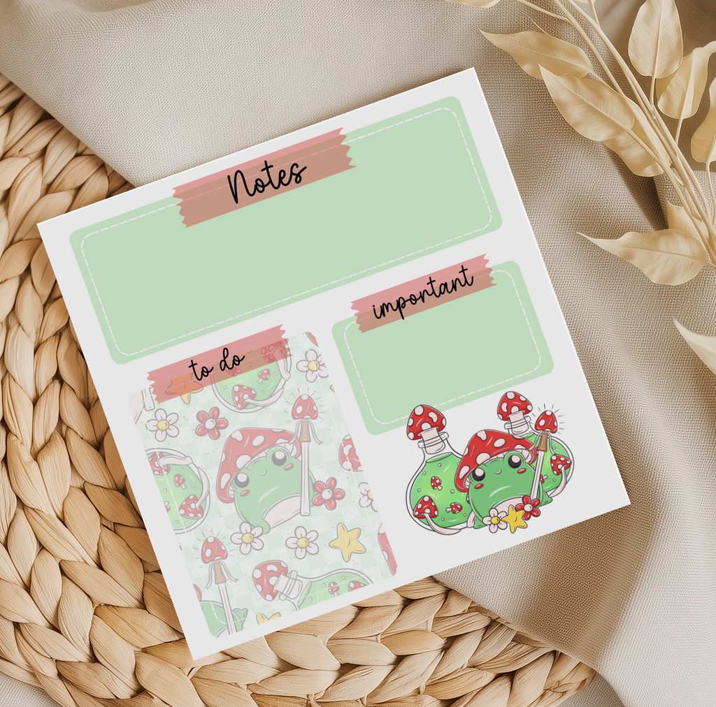 Mushy frog Memo Pad