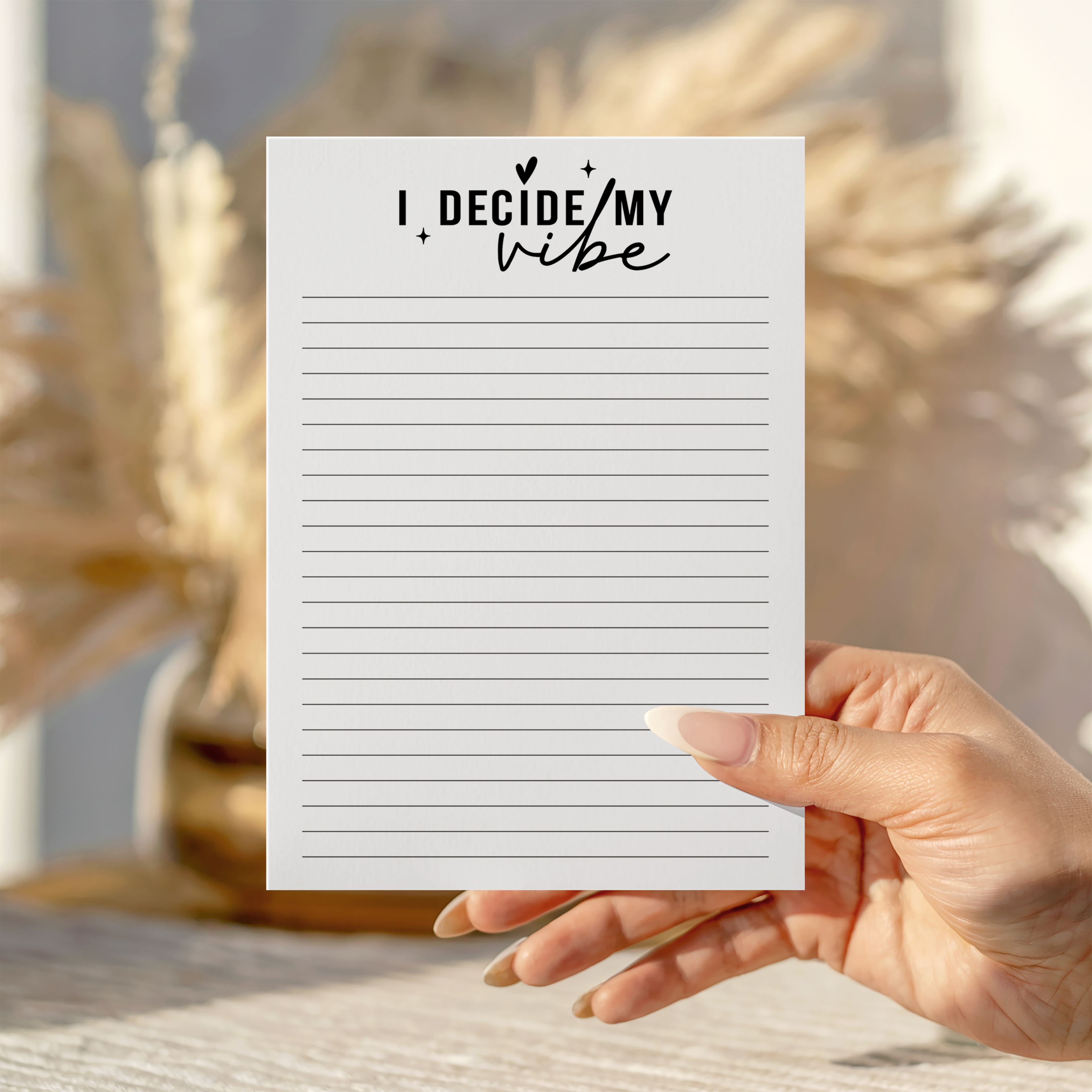 I decide my vibe Notepad A5