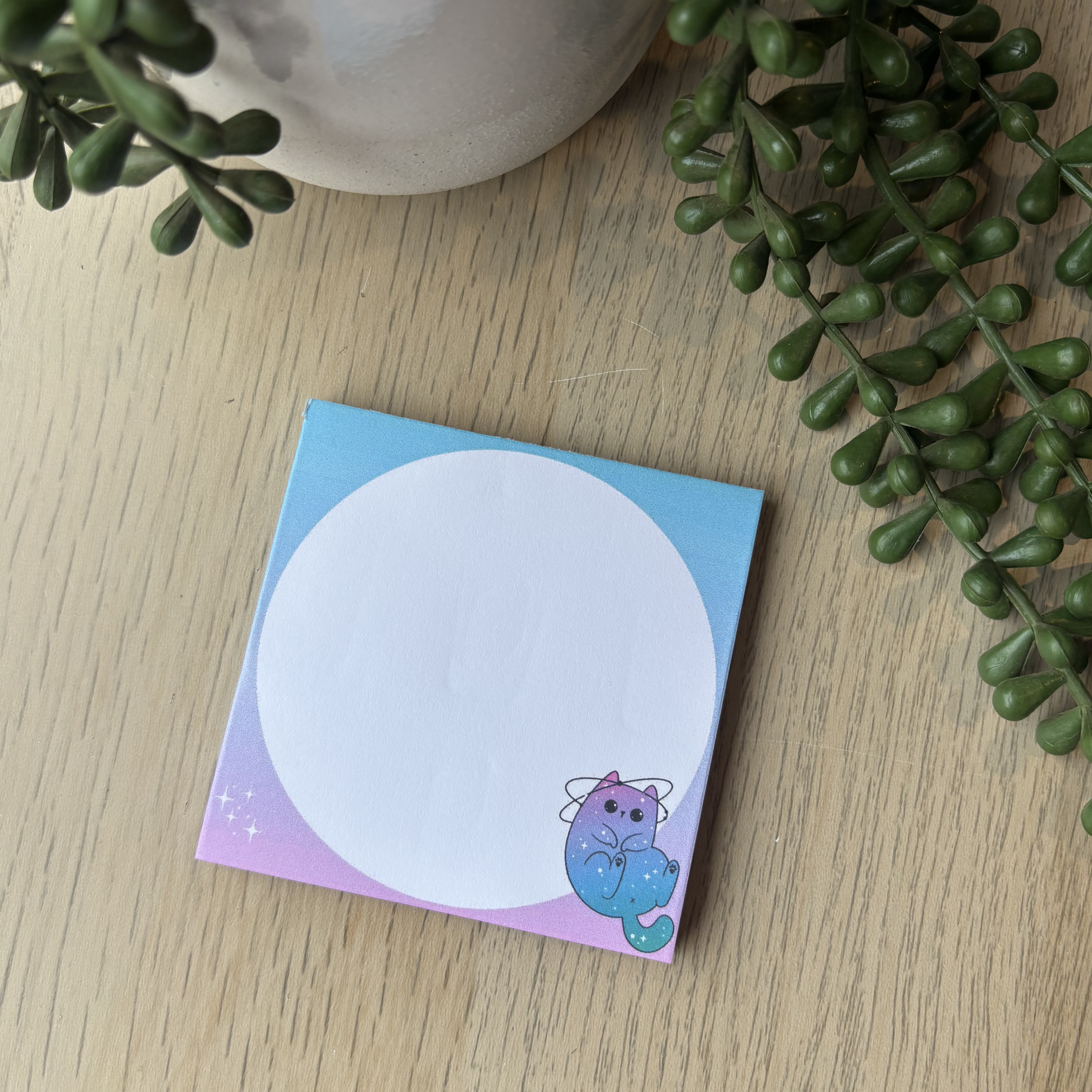 Galaxy Cat Memo Pad