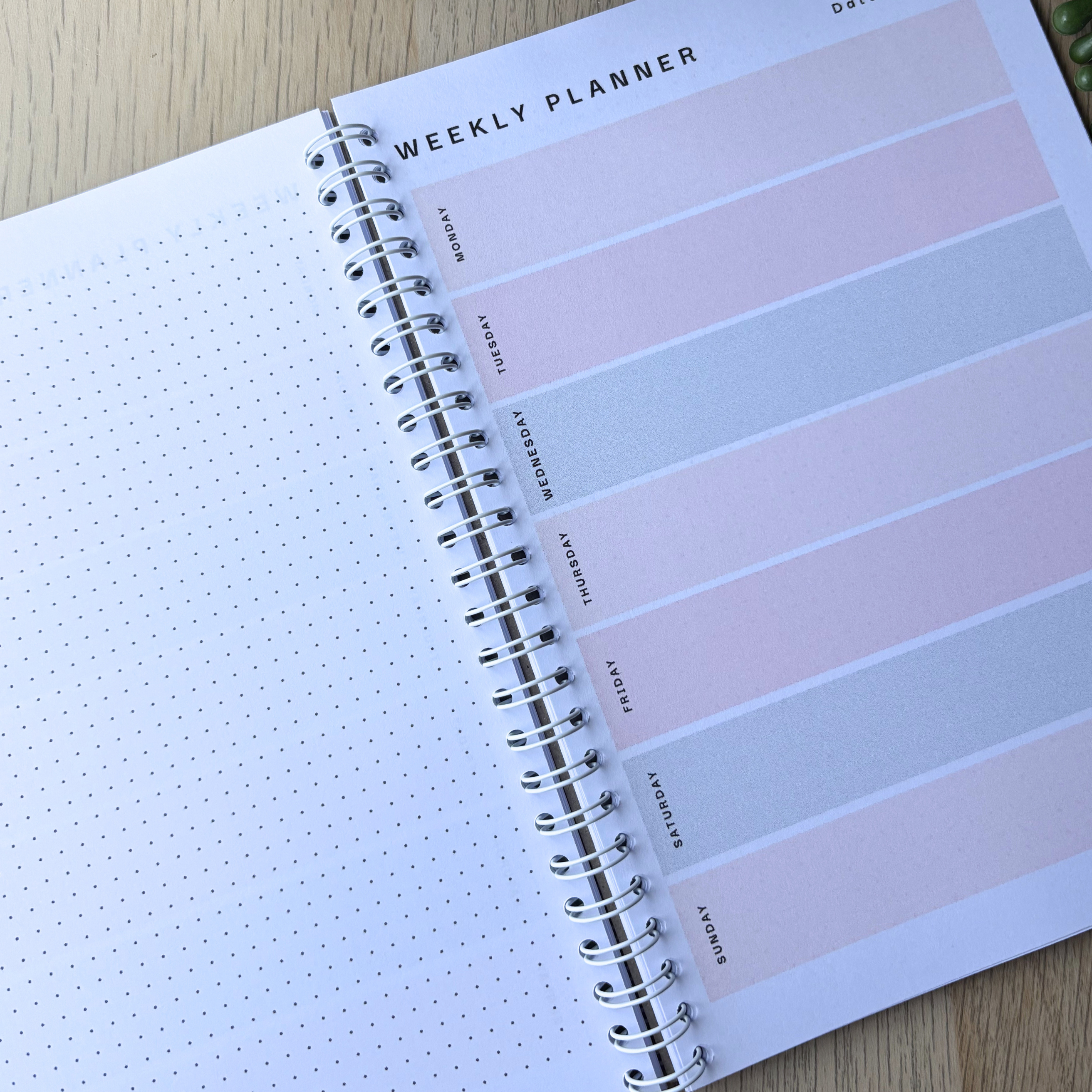 Weekly Planner Pastel Notebook