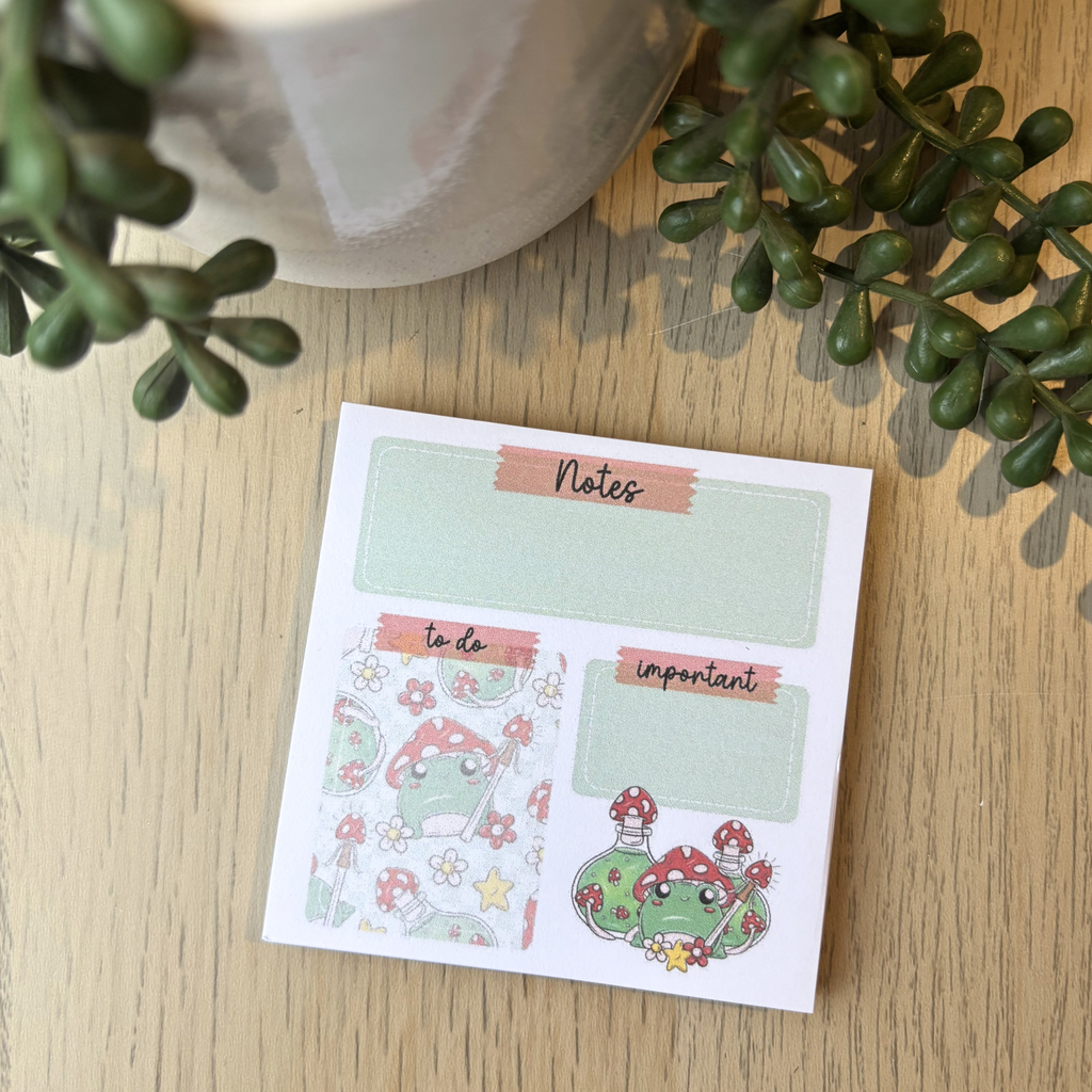 Mushy frog Memo Pad