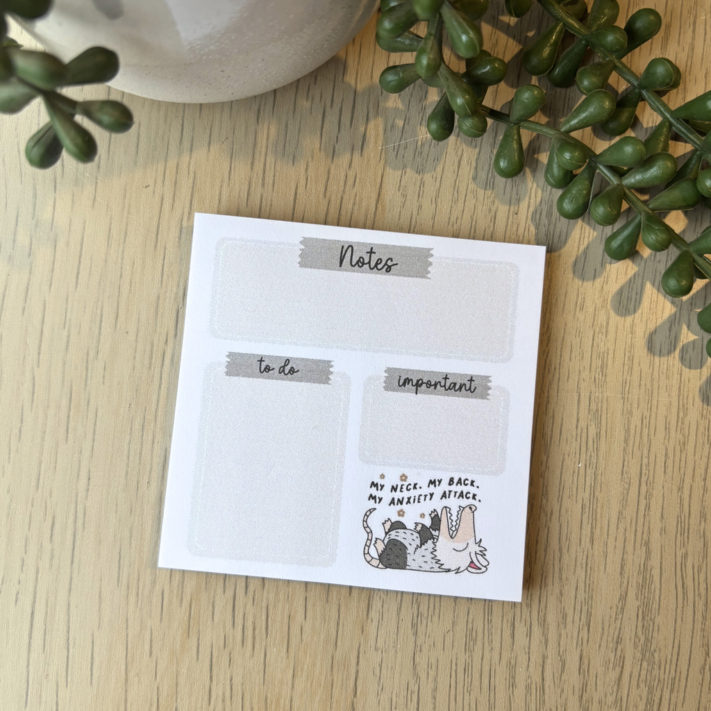 Anxiety Attack Memo Pad