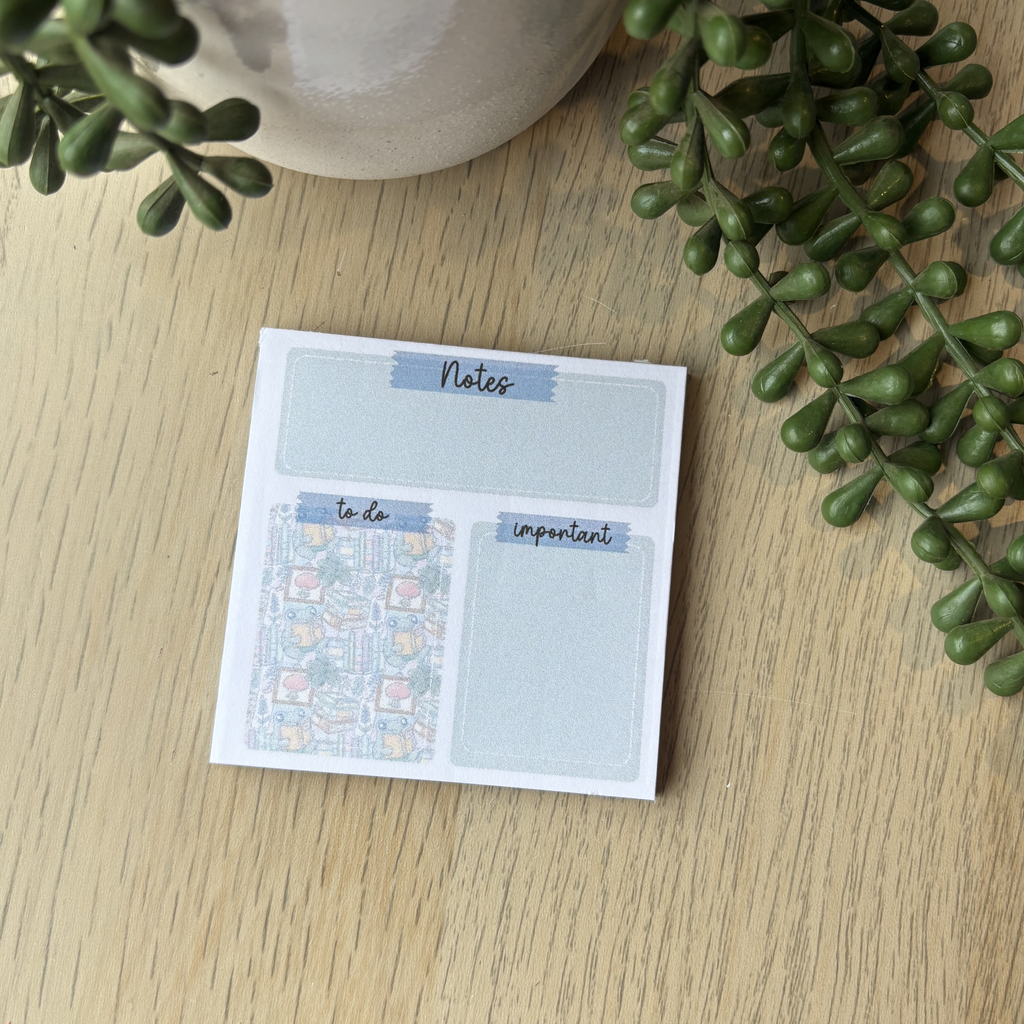Reading Frog Memo Pad