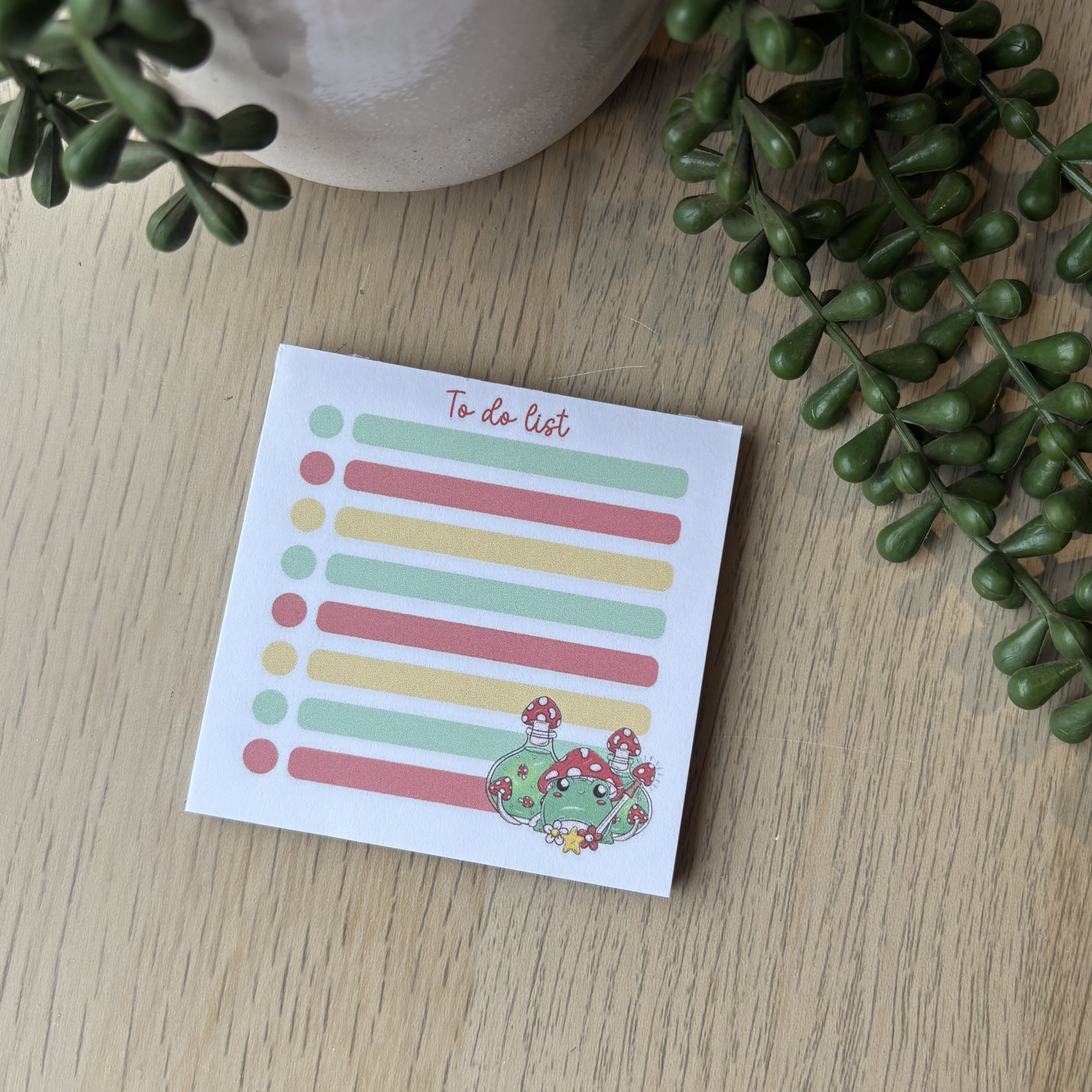 Mushy Frog To Do List Memo Pad