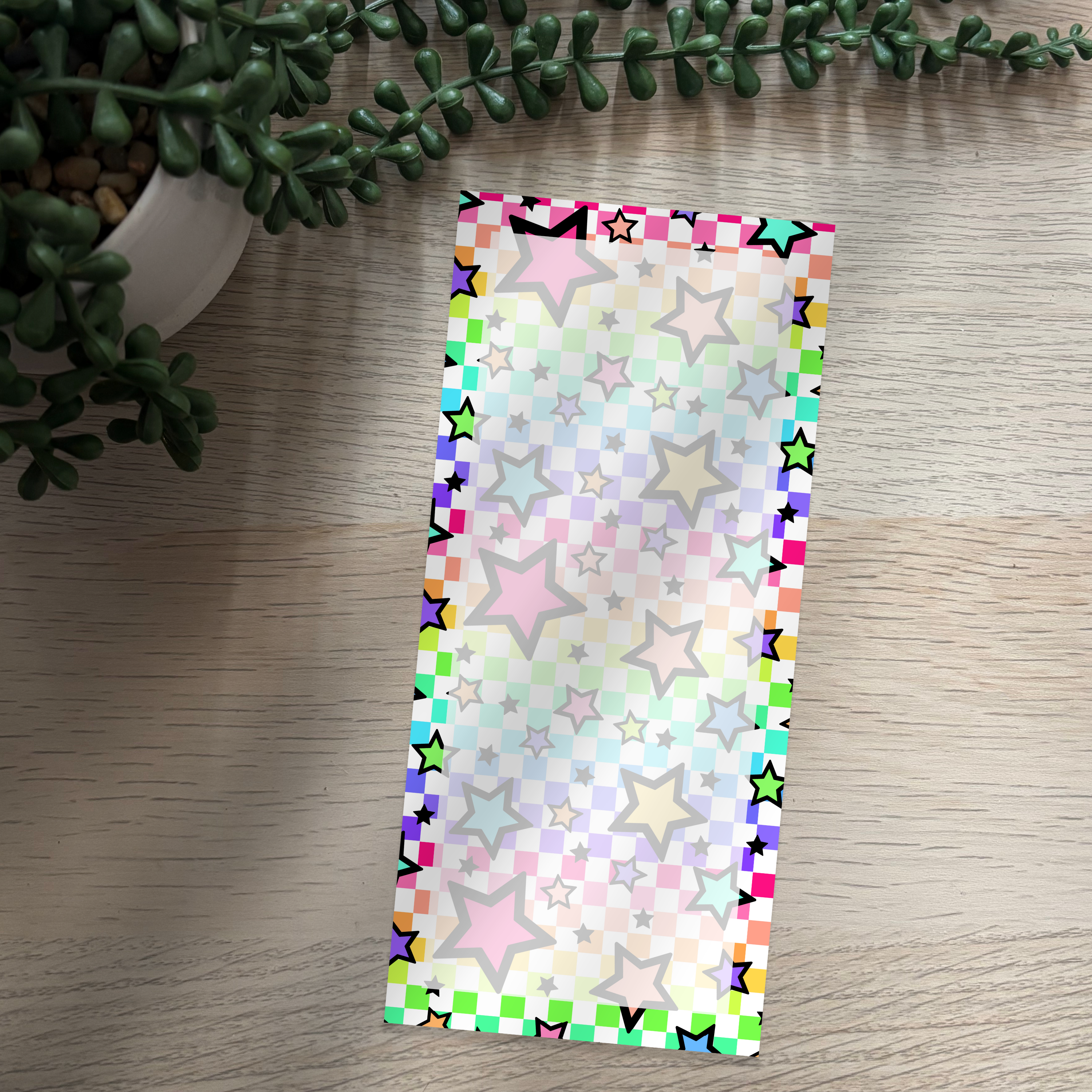 Rainbow Stars Notepad (various sizes)