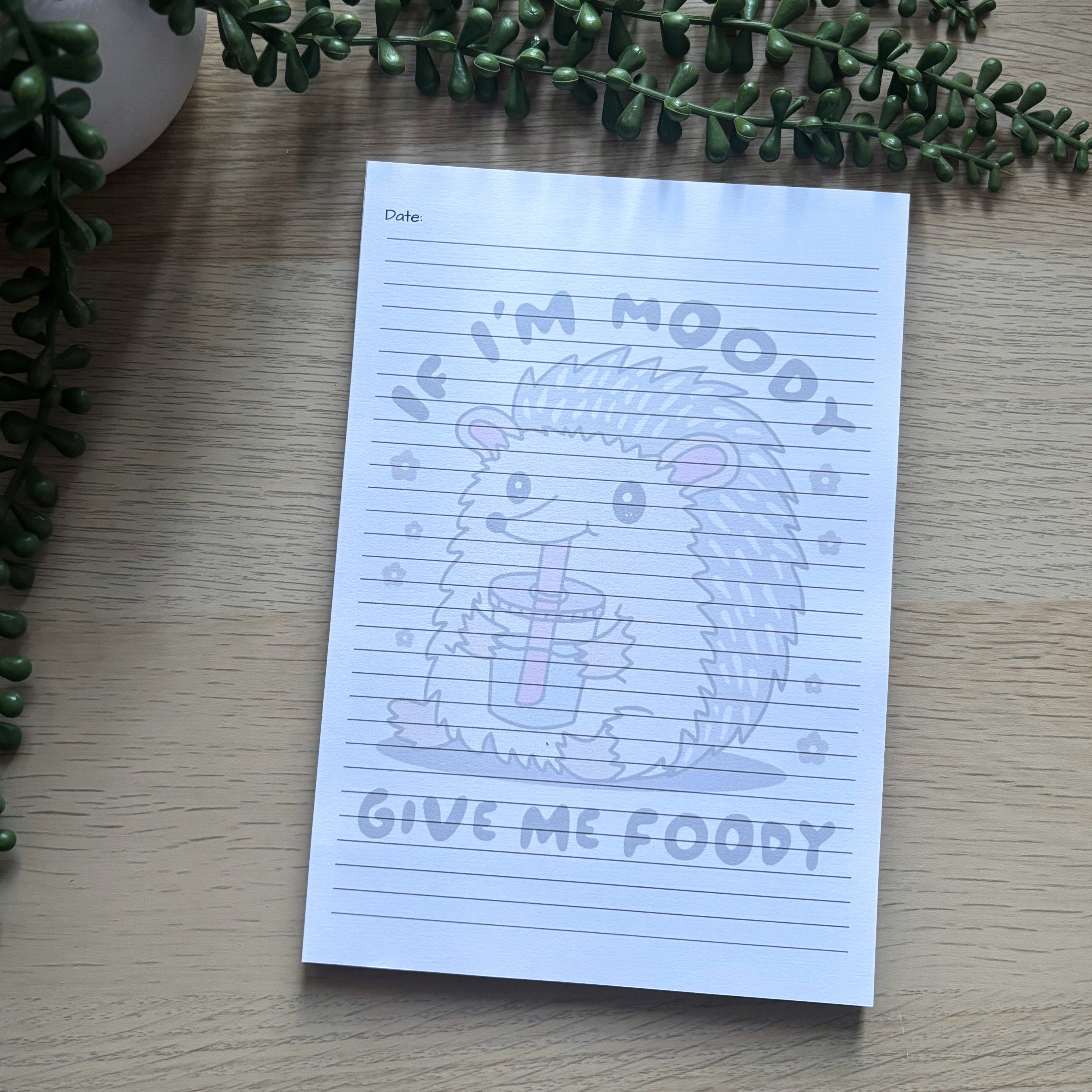Moody Foodie Notepad A5