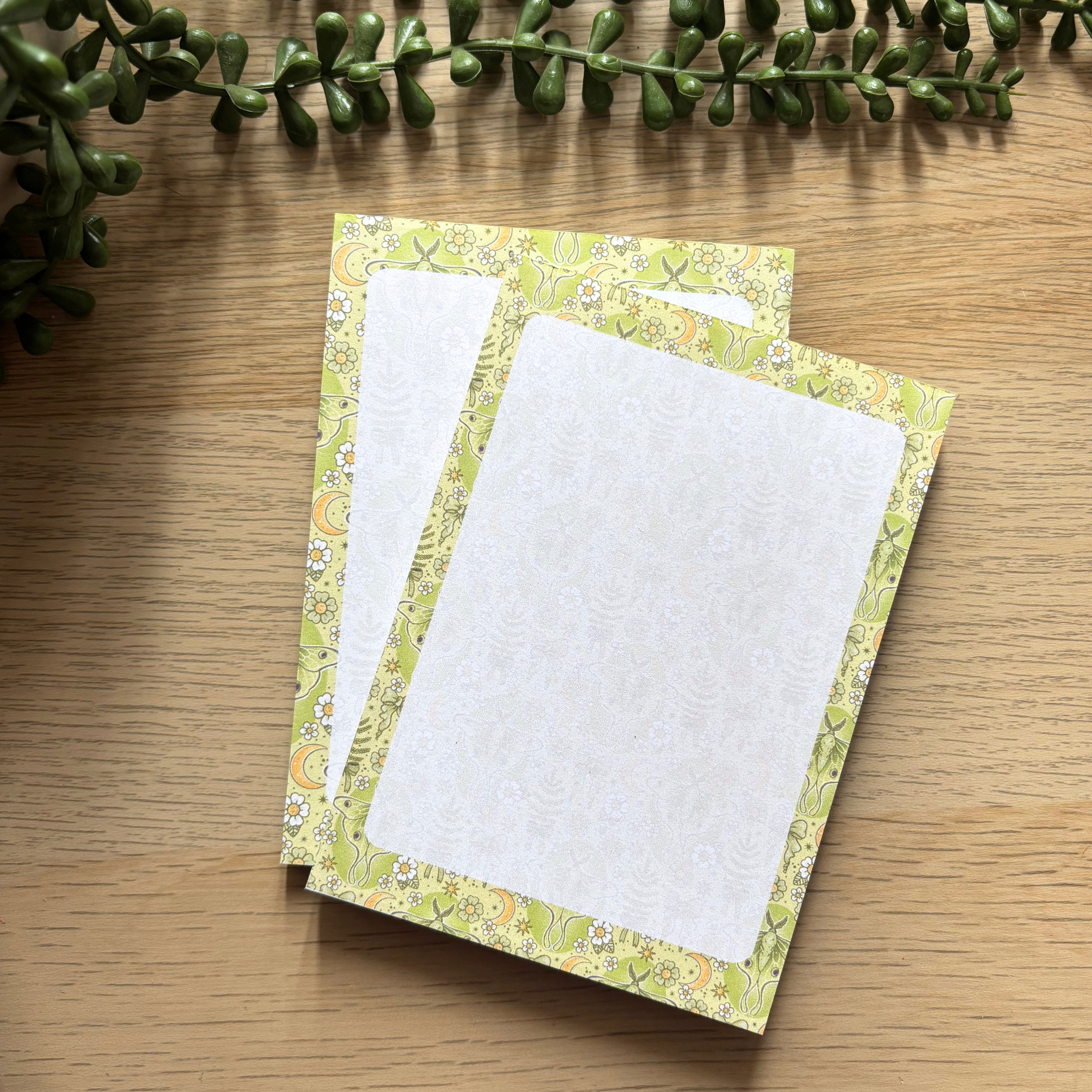 Sage Moth Notepad (various sizes)