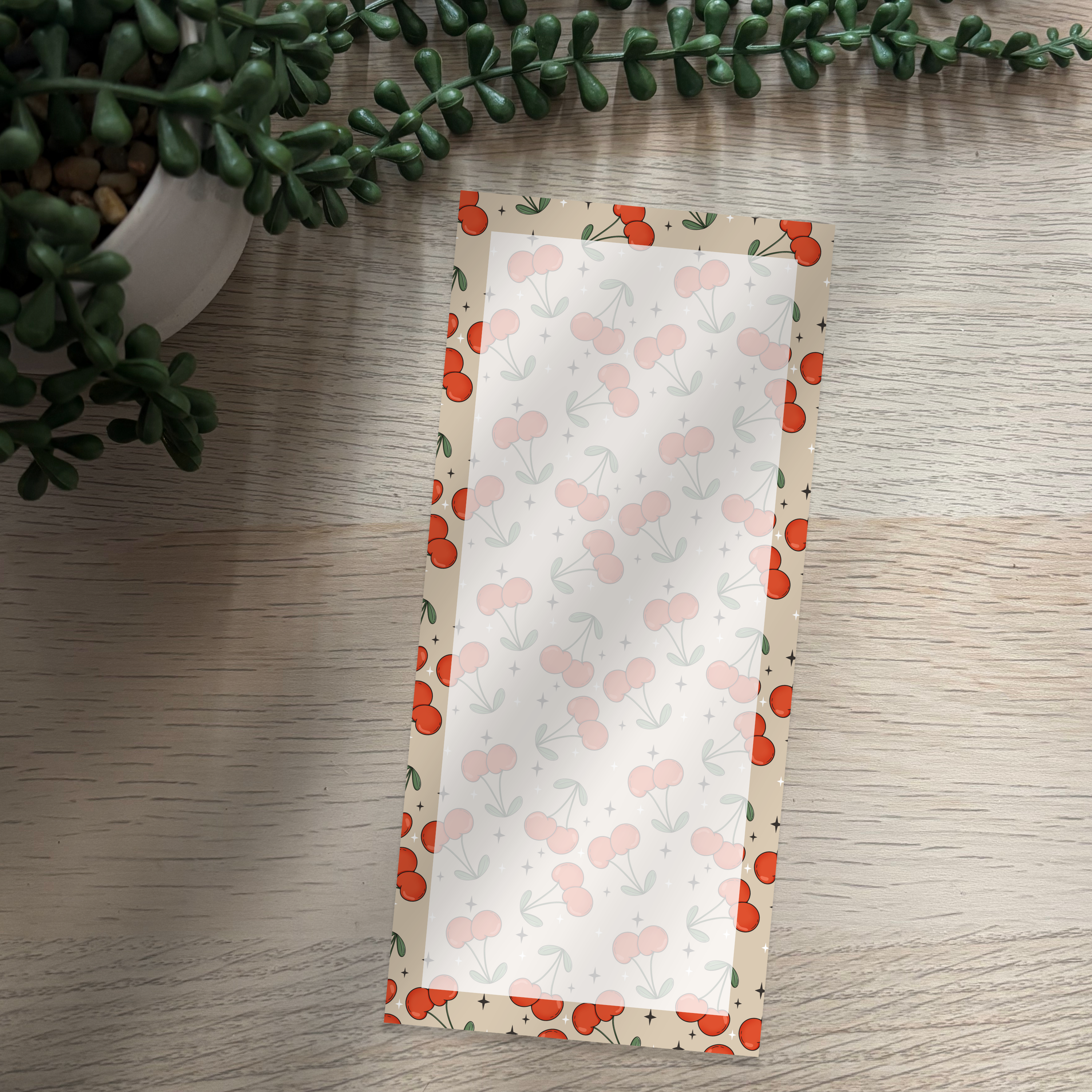 Red Cherry Notepad (various sizes)
