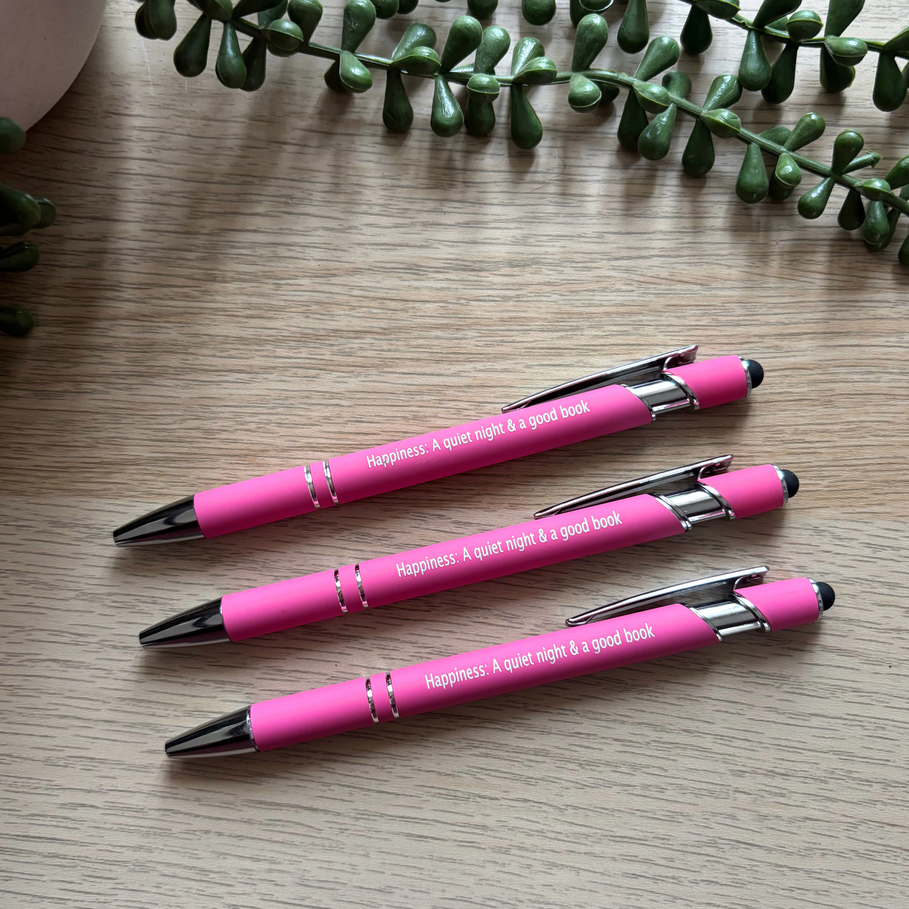 Happiness: A quiet night & a good book Pen/Stylus