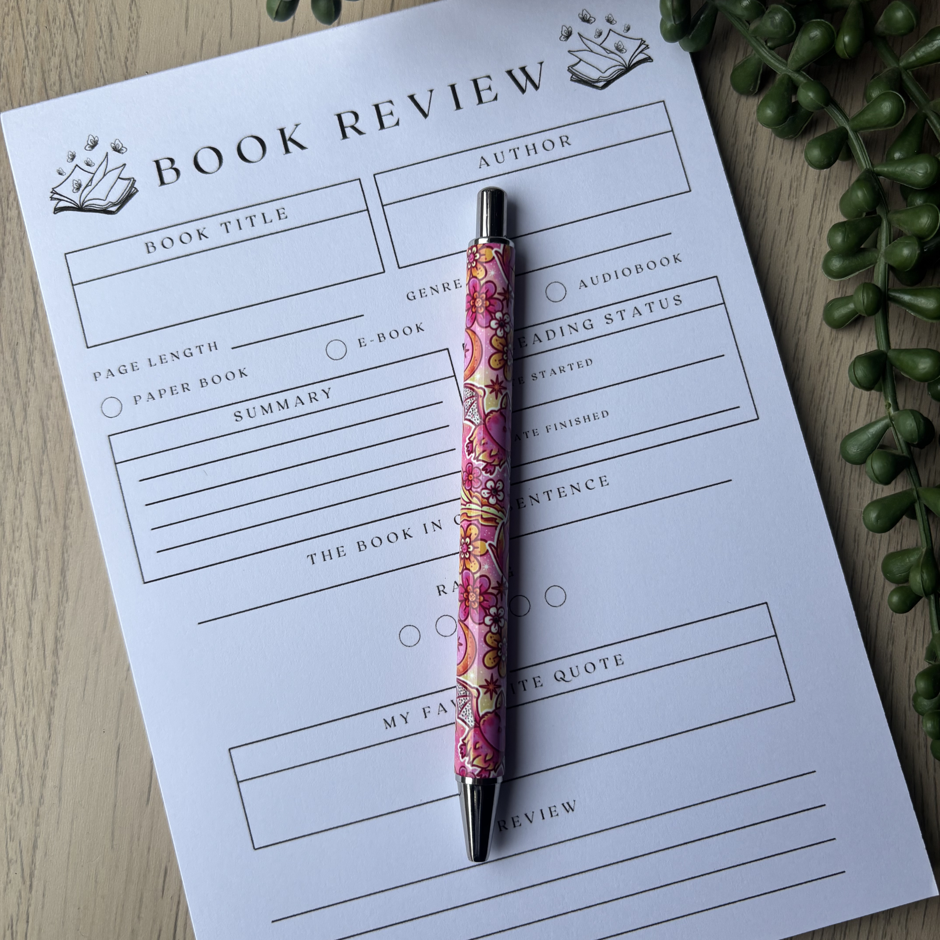 Pink Bat Pen