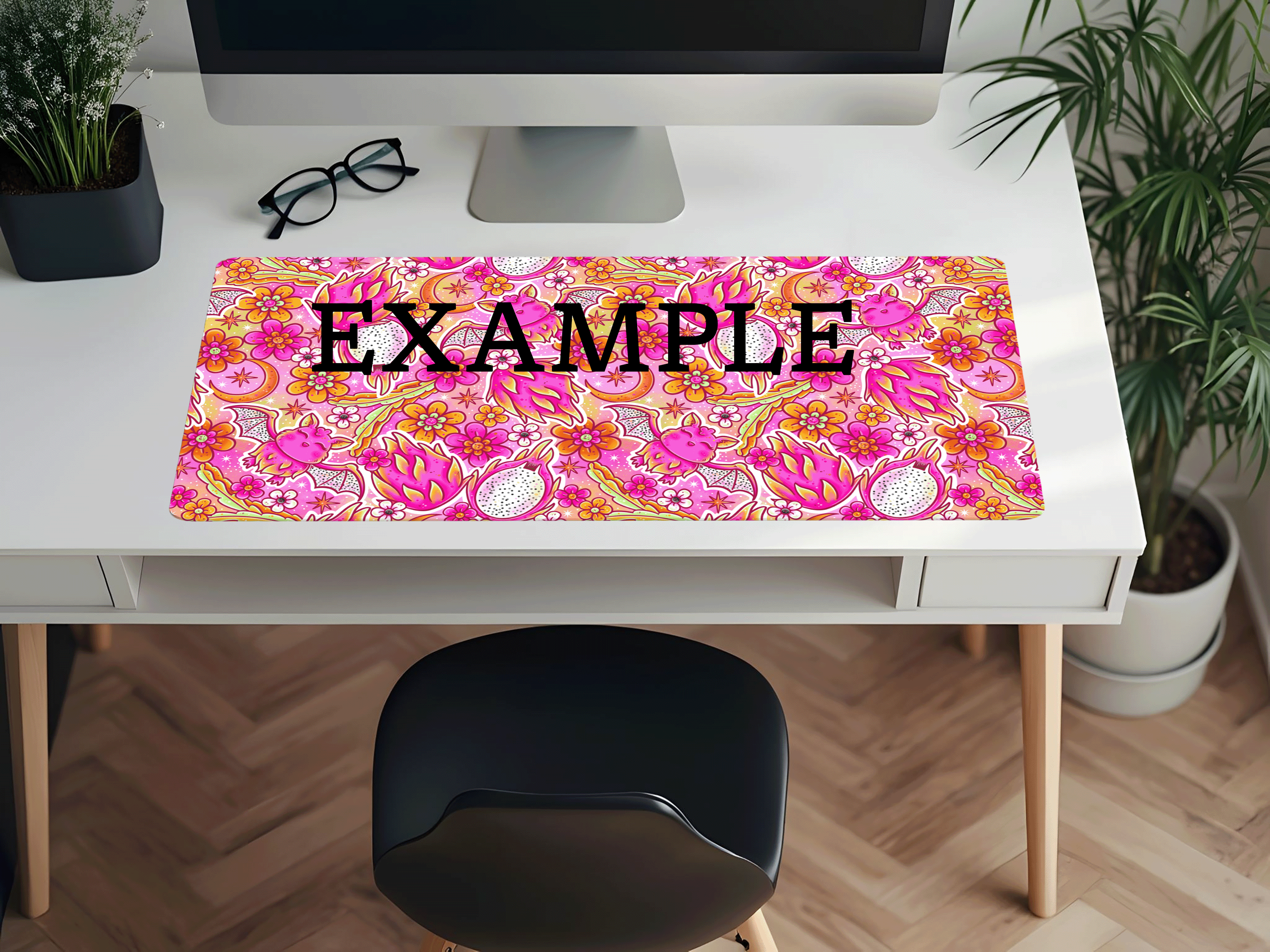 Pink Bats Desk Mat - PRE ORDER
